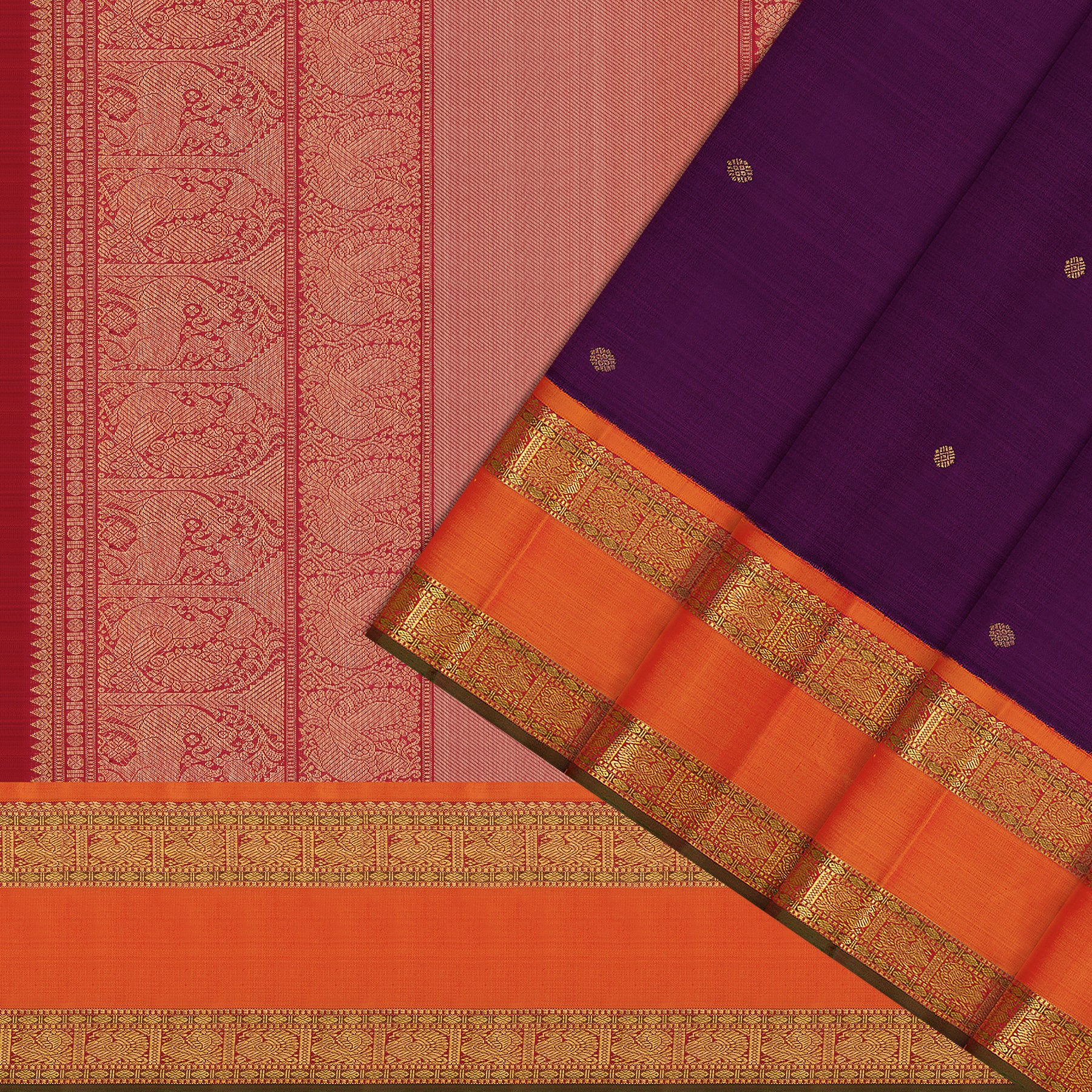 Kanakavalli Kanjivaram Silk Sari 26-110-HS001-00618 - Cover View
