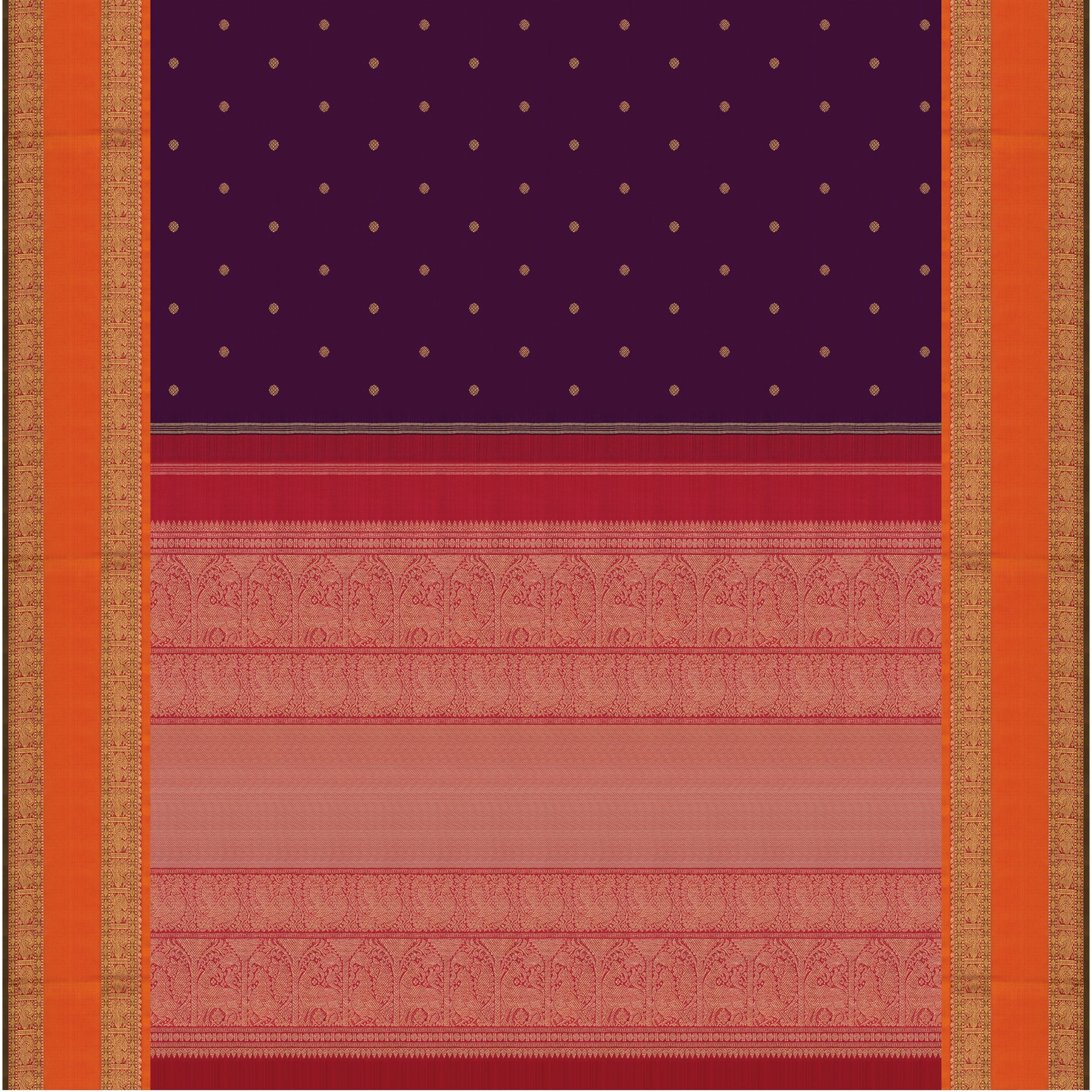 Kanakavalli Kanjivaram Silk Sari 26-110-HS001-00618 - Full View