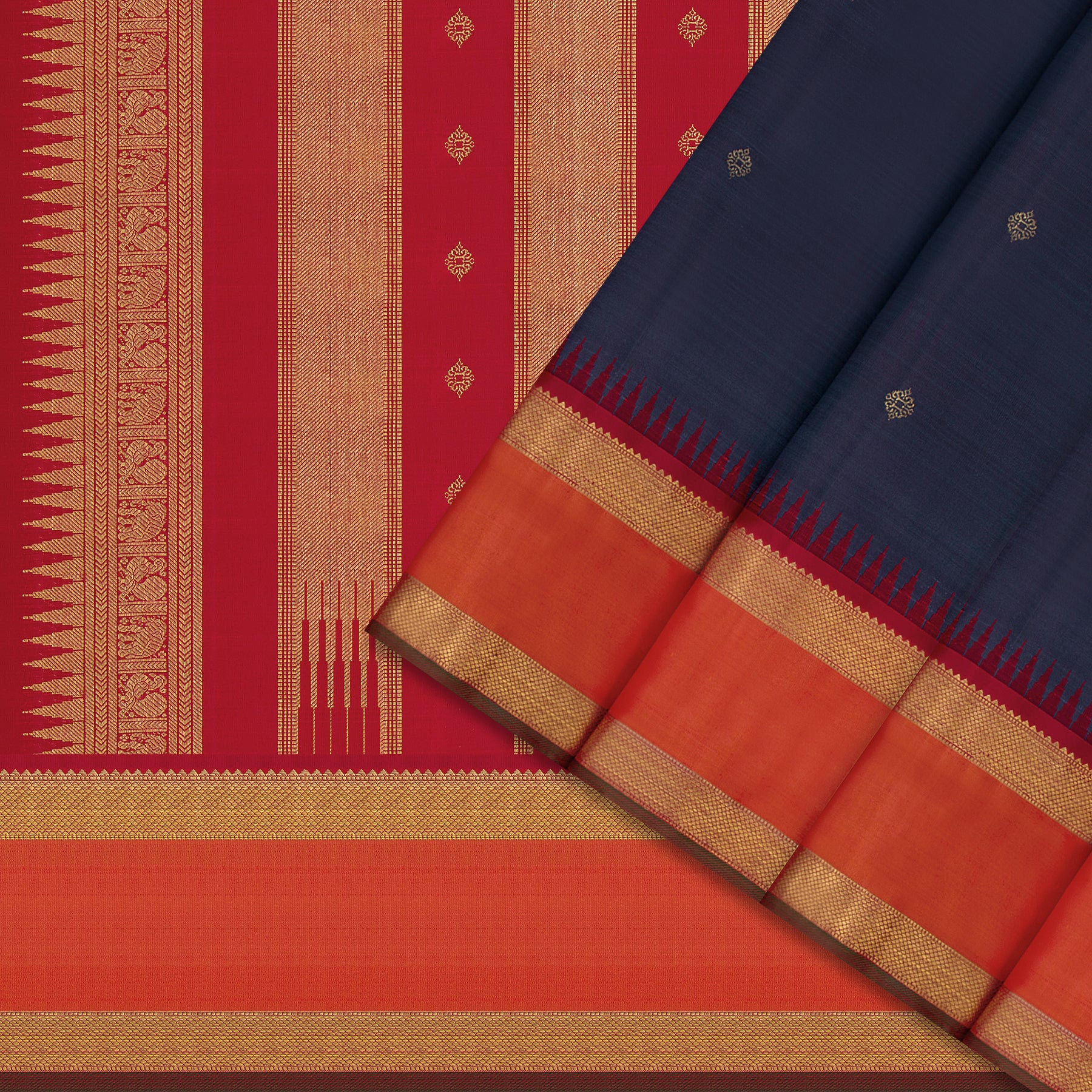 Kanakavalli Kanjivaram Silk Sari 26-110-HS001-00621 - Cover View