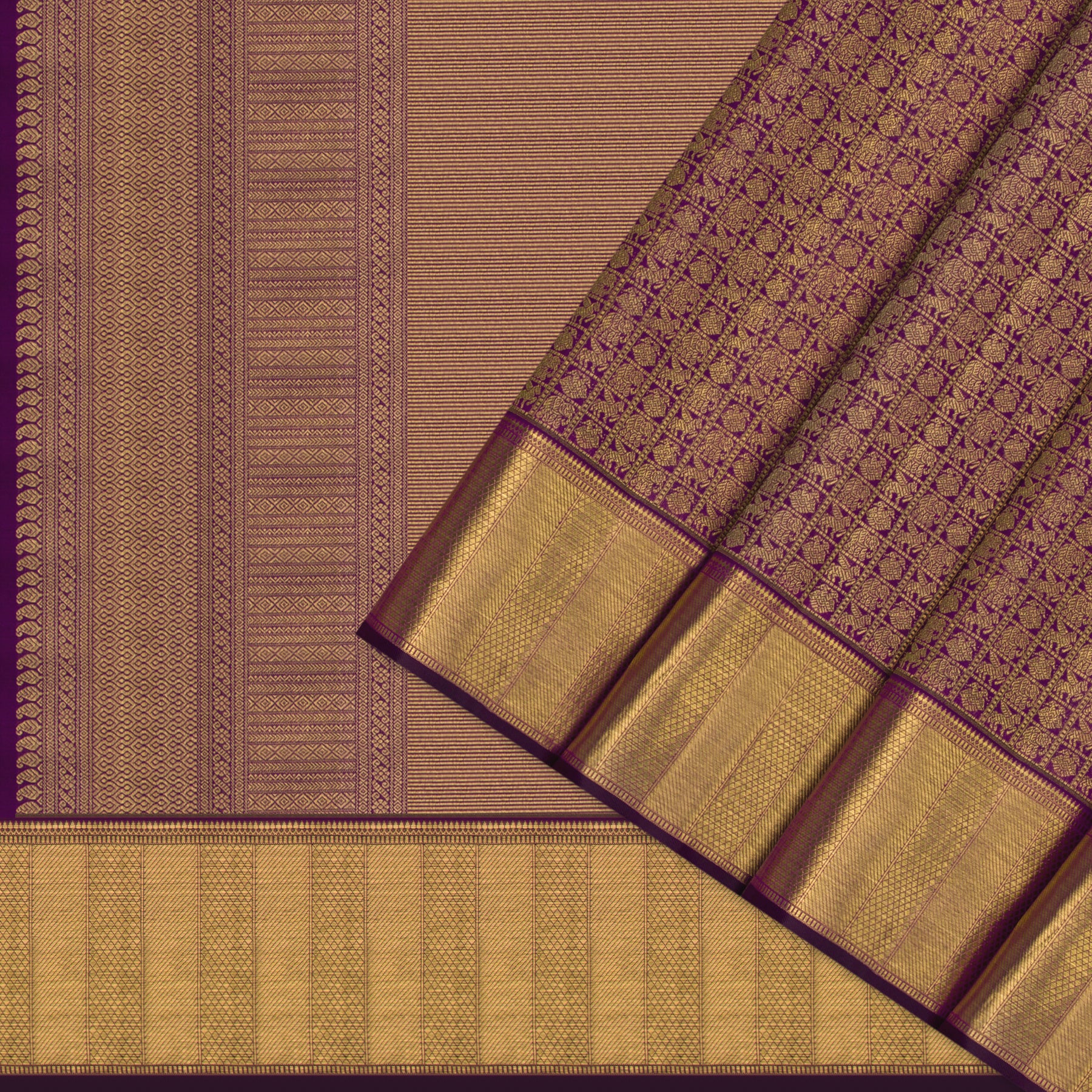 Kanakavalli Kanjivaram Silk Sari 26-110-HS001-00669 - Cover View