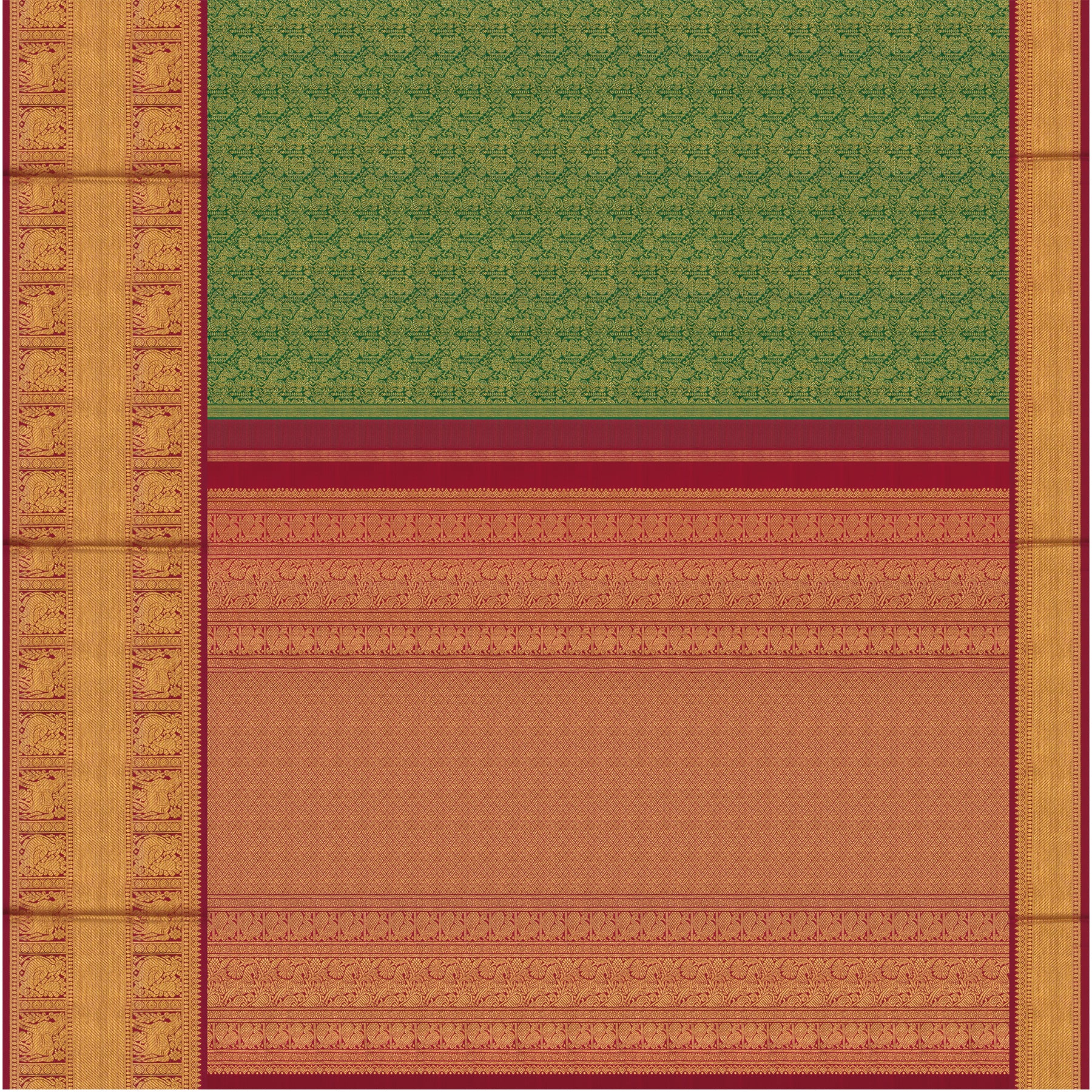 Kanakavalli Kanjivaram Silk Sari 26-110-HS001-00675 - Full View