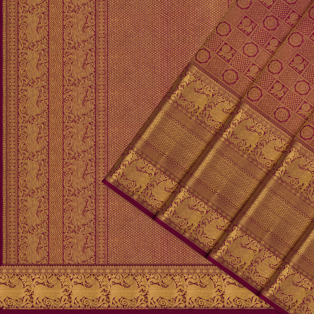 Kanakavalli Kanjivaram Silk Sari 26-110-HS001-01655 - Cover View