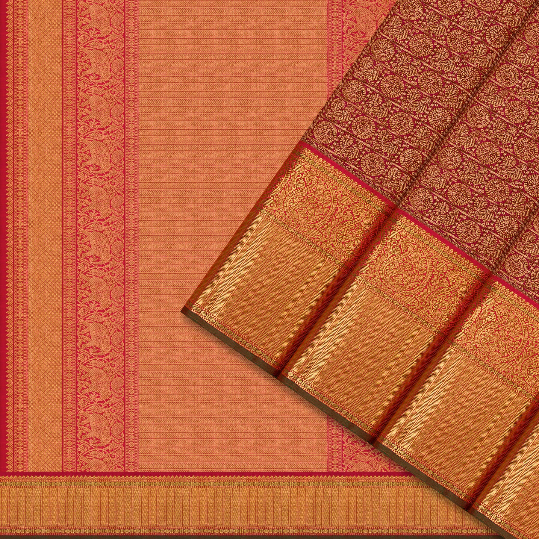 Kanakavalli Kanjivaram Silk Sari 26-110-HS001-01660 - Cover View
