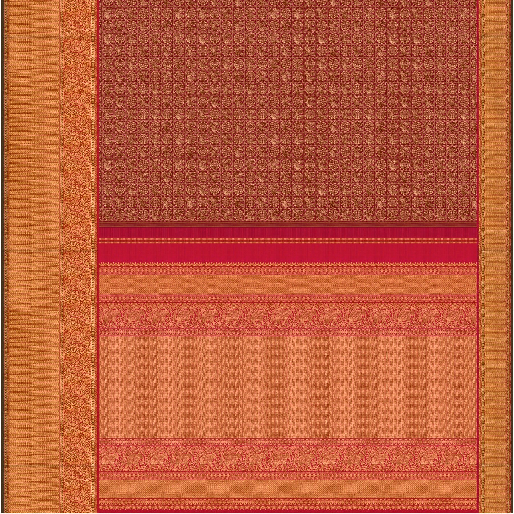Kanakavalli Kanjivaram Silk Sari 26-110-HS001-01660 - Full View