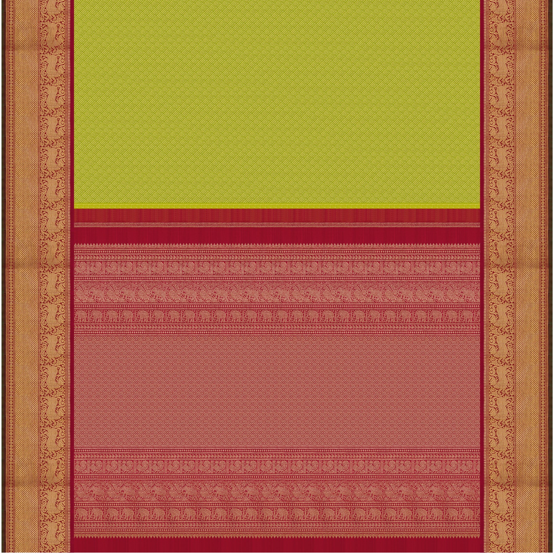 Kanakavalli Kanjivaram Silk Sari 26-110-HS001-01666 - Full View