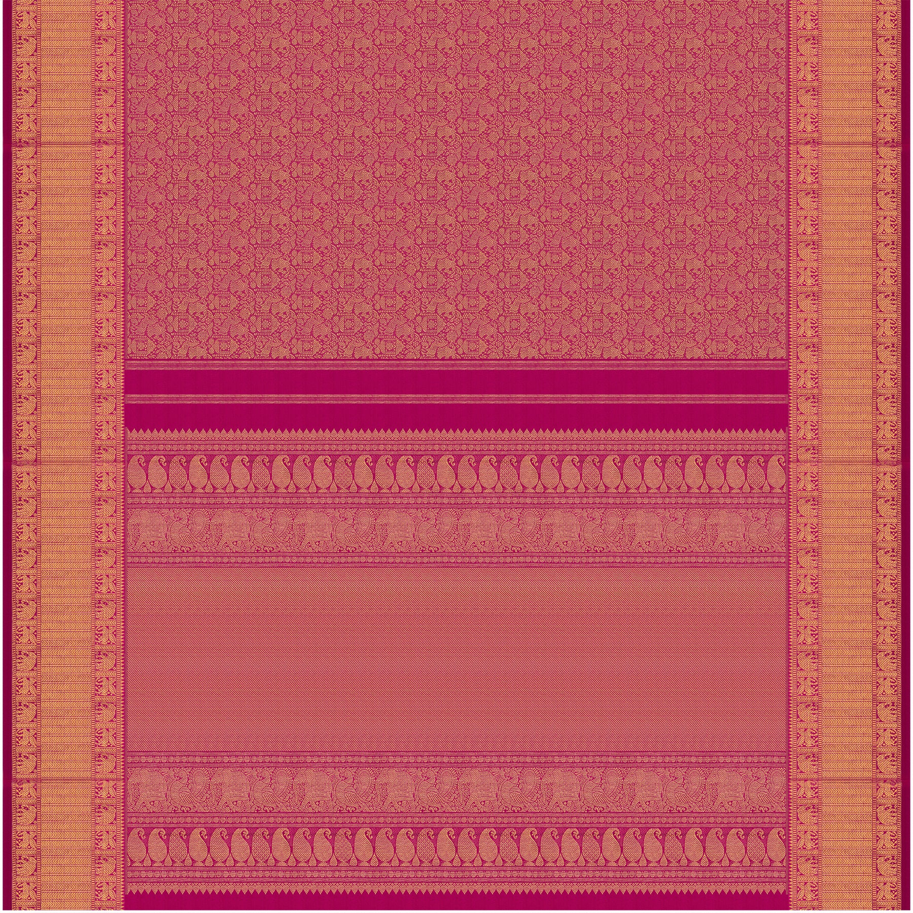 Kanakavalli Kanjivaram Silk Sari 26-110-HS001-01668 - Full View