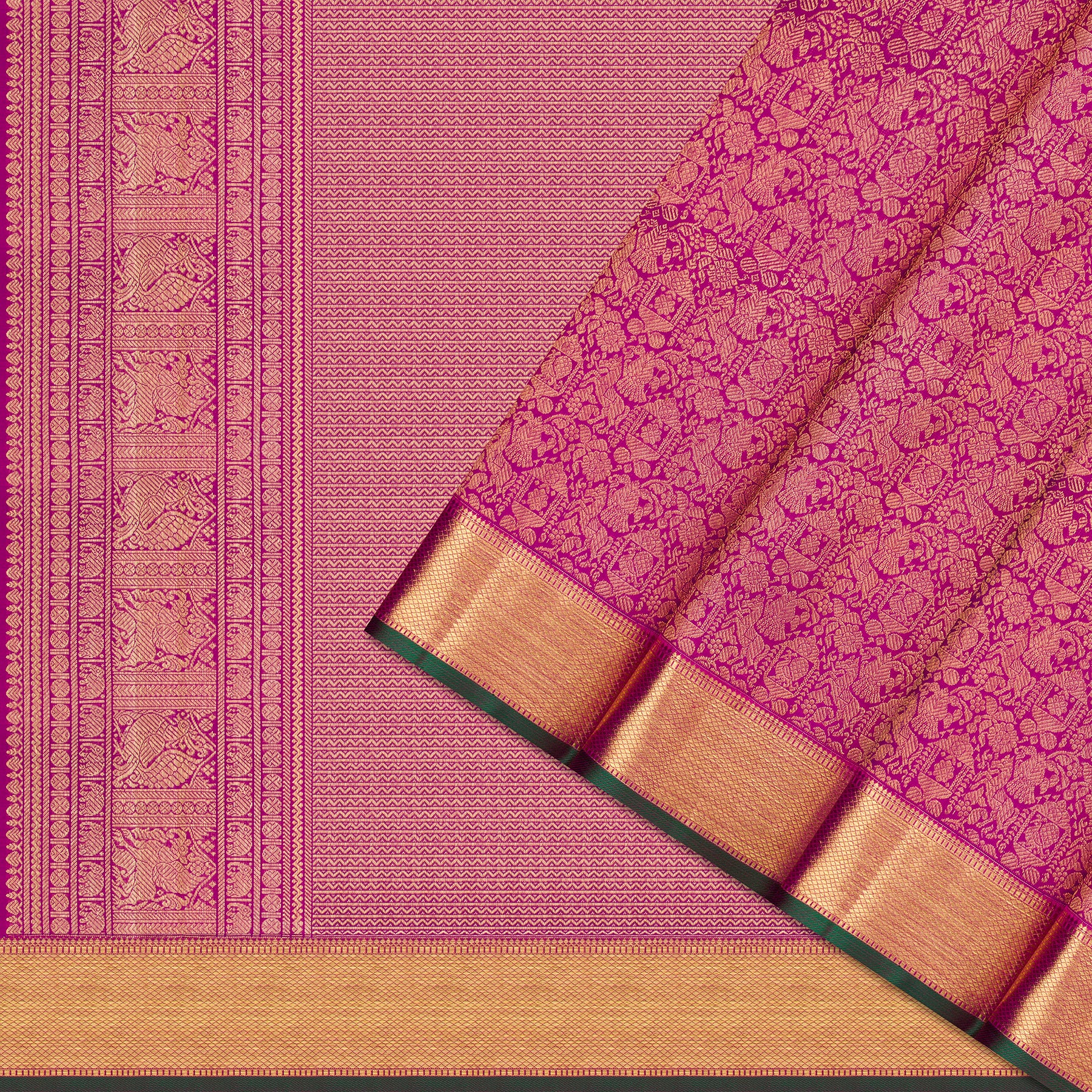 Kanakavalli Kanjivaram Silk Sari 26-110-HS001-01676 - Cover View