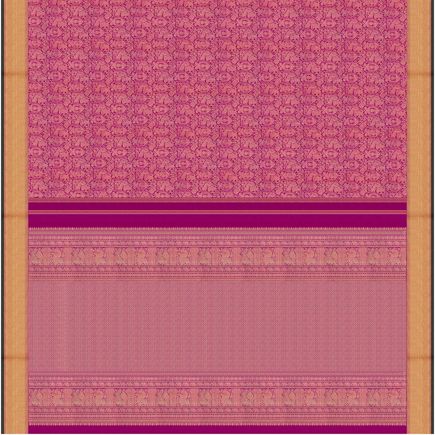 Kanakavalli Kanjivaram Silk Sari 26-110-HS001-01676 - Full View
