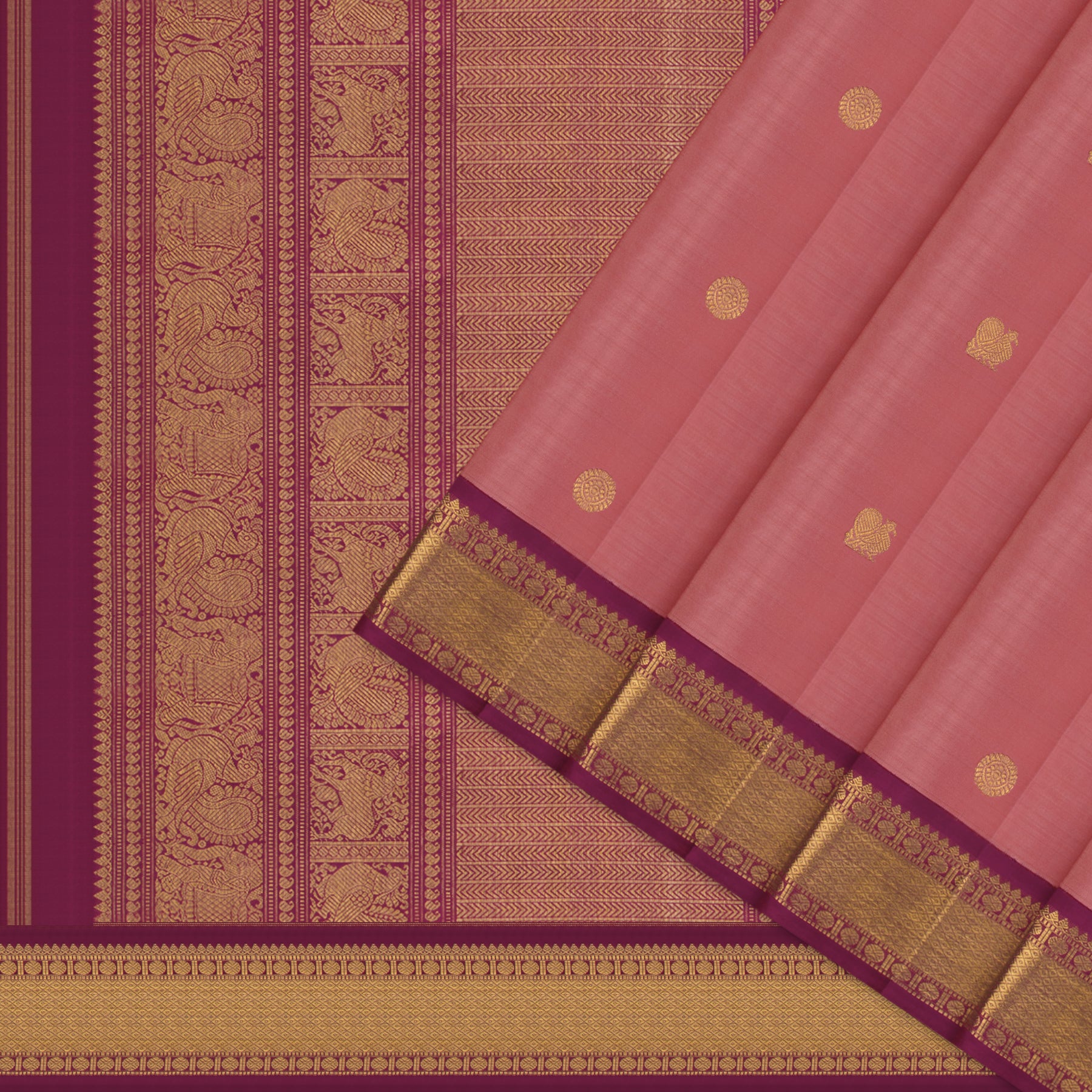 Kanakavalli Kanjivaram Silk Sari 26-110-HS001-01692 - Cover View