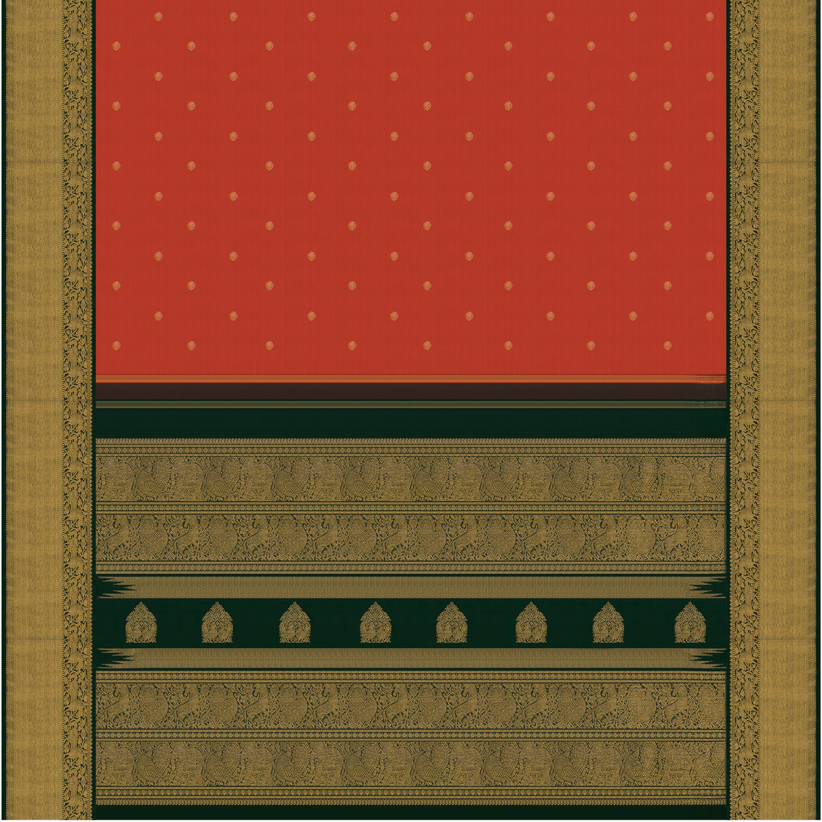 Kanakavalli Kanjivaram Silk Sari 26-110-HS001-01701 - Full View