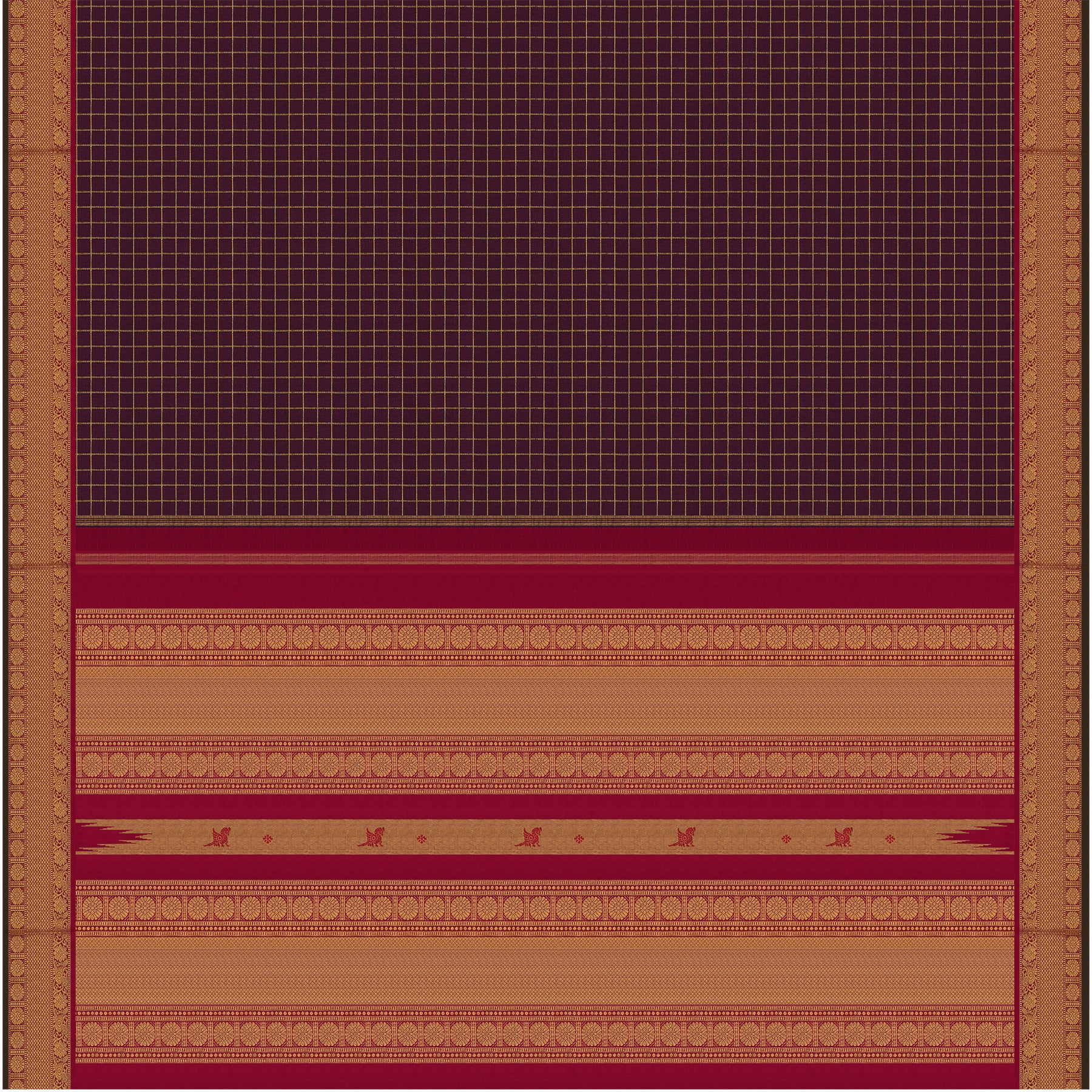 Kanakavalli Kanjivaram Silk Sari 26-110-HS001-01710 - Full View