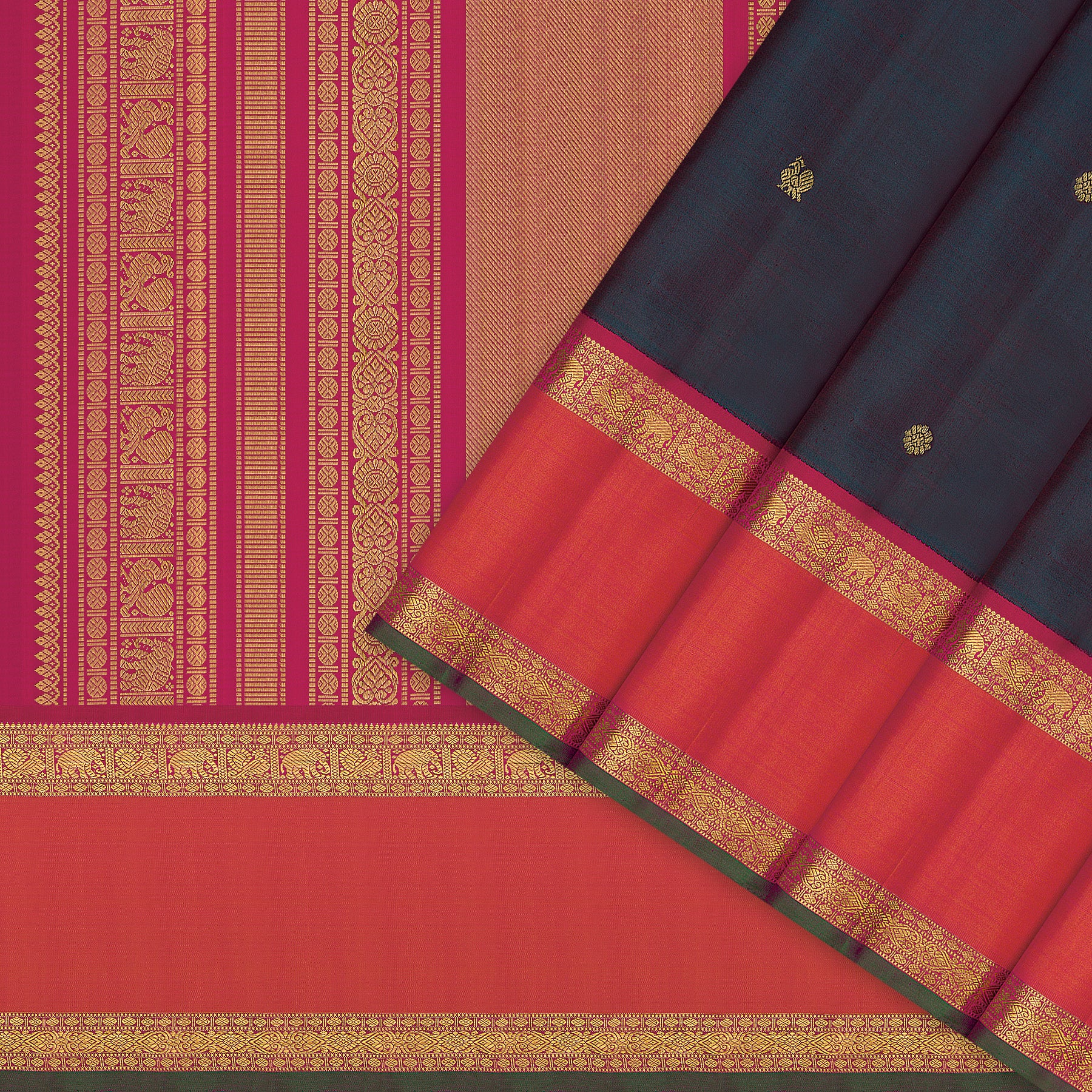 Kanakavalli Kanjivaram Silk Sari 26-110-HS001-01711 - Cover View