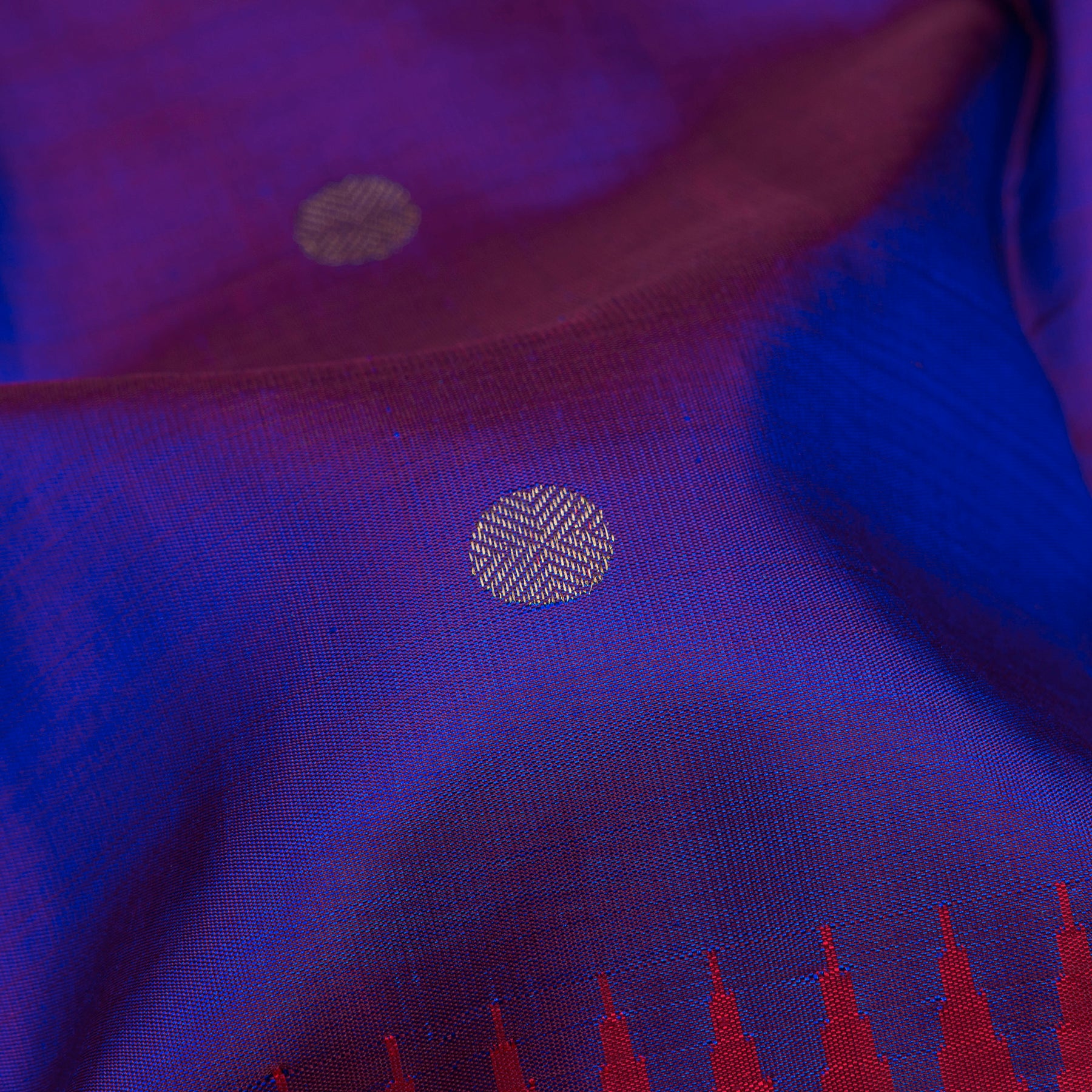 Kanakavalli Kanjivaram Silk Sari 26-110-HS001-01713 - Fabric View