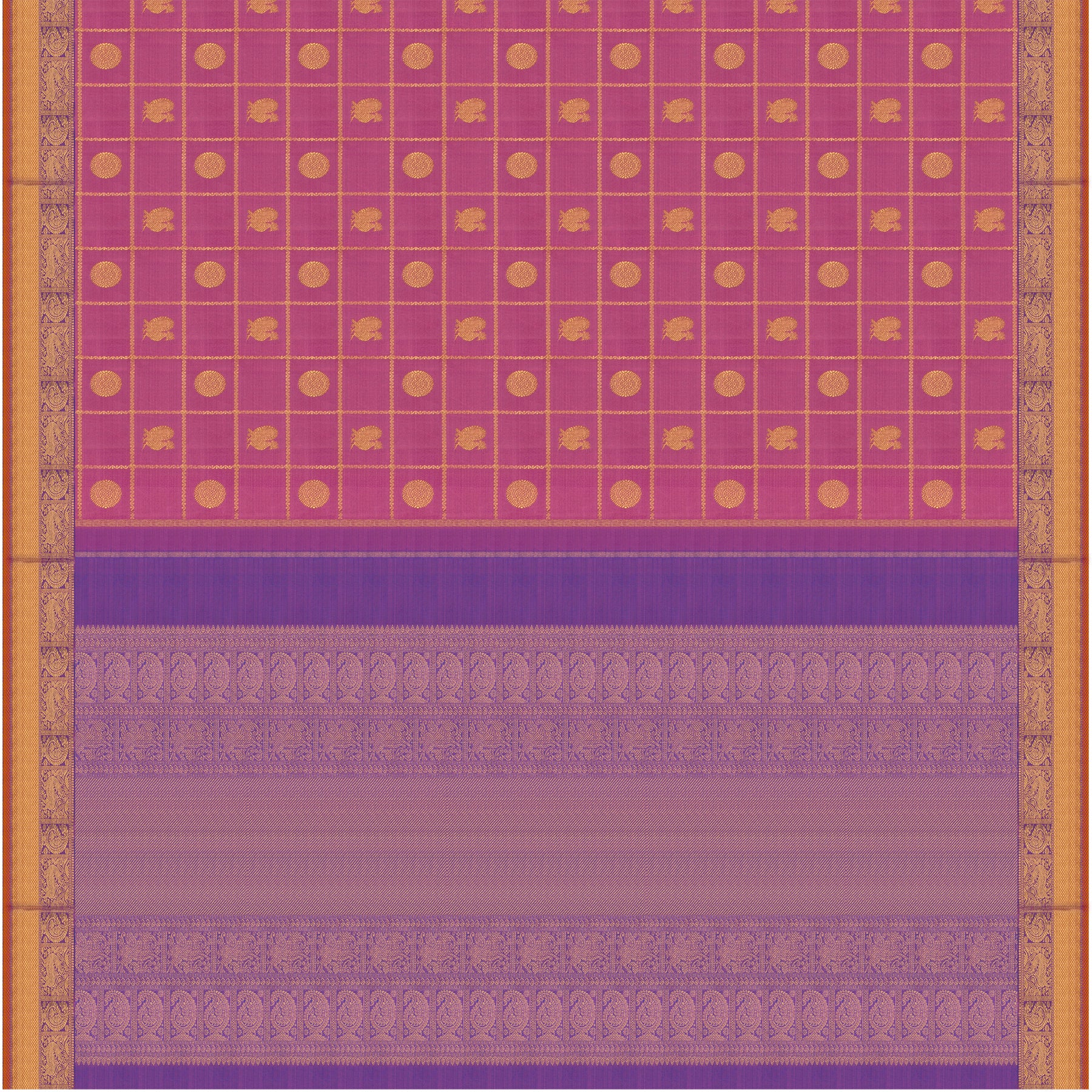 Kanakavalli Kanjivaram Silk Sari 26-110-HS001-01737 - Full View
