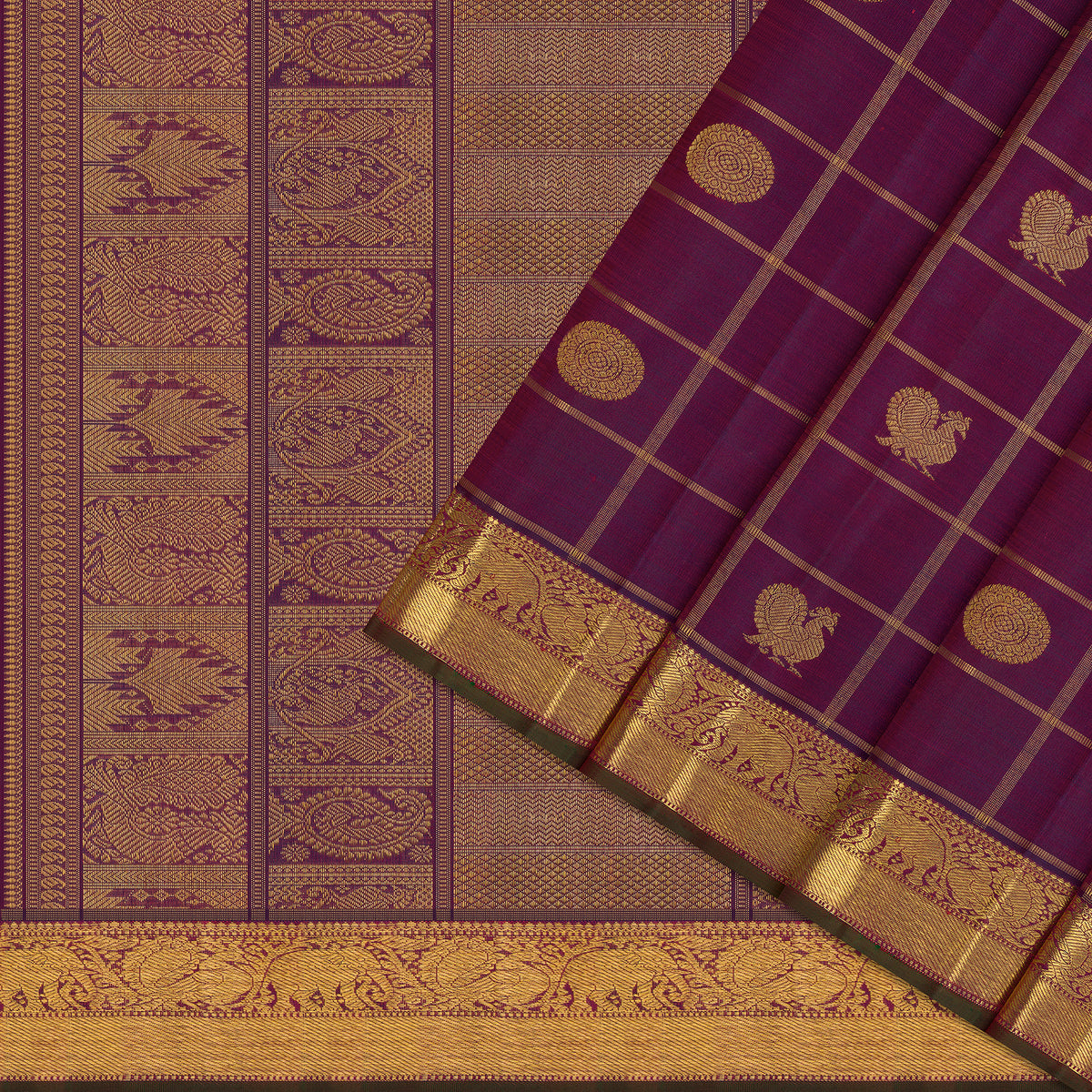 Kanakavalli Kanjivaram Silk Sari 26-110-HS001-01744 - Cover View