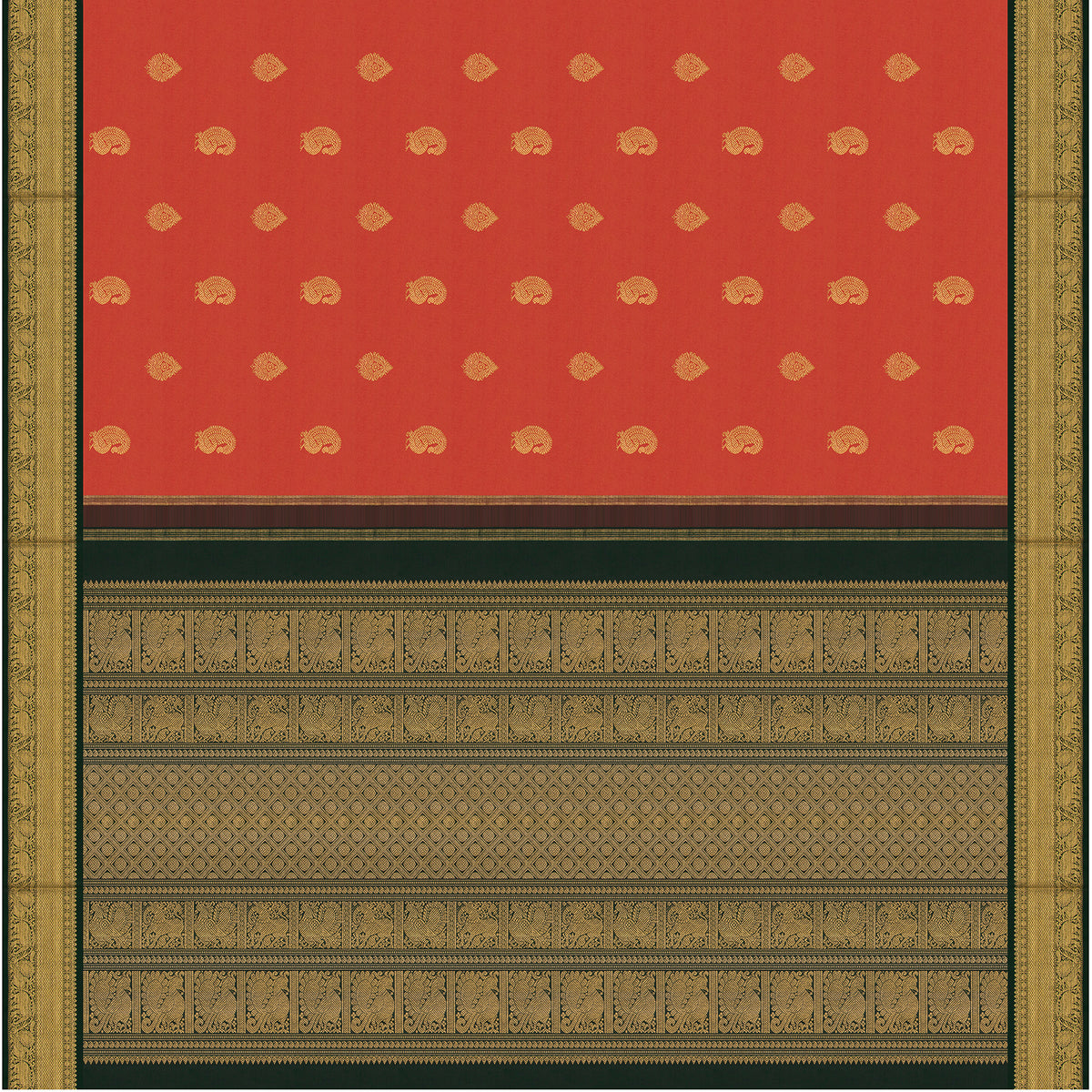 Kanakavalli Kanjivaram Silk Sari 26-110-HS001-01778 - Full View