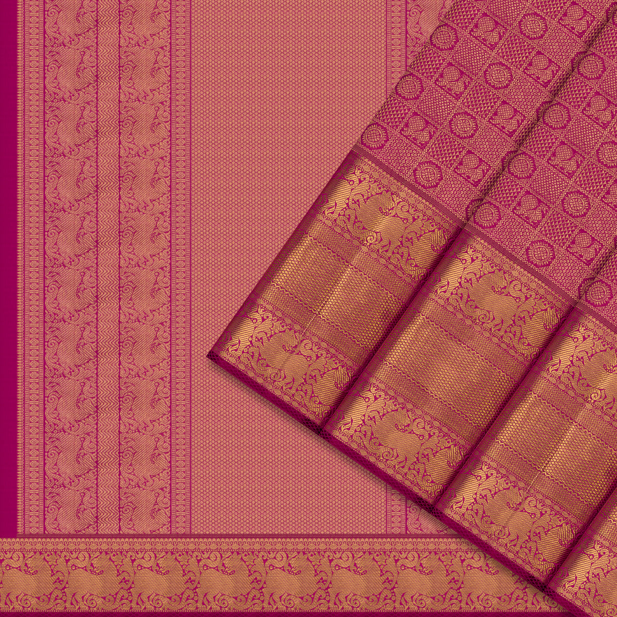 Kanakavalli Kanjivaram Silk Sari 26-110-HS001-02222 - Cover View