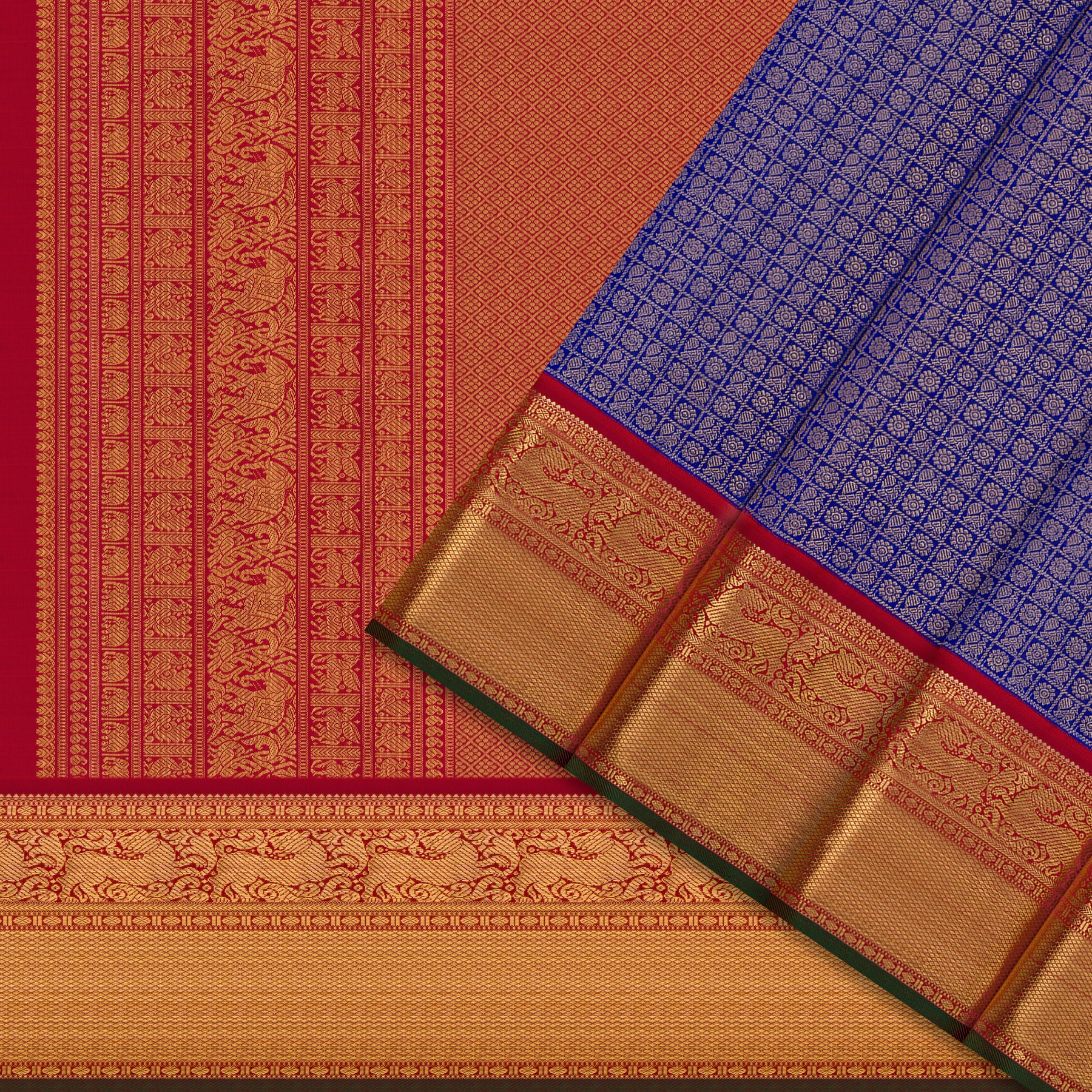 Kanakavalli Kanjivaram Silk Sari 26-110-HS001-02238 - Cover View