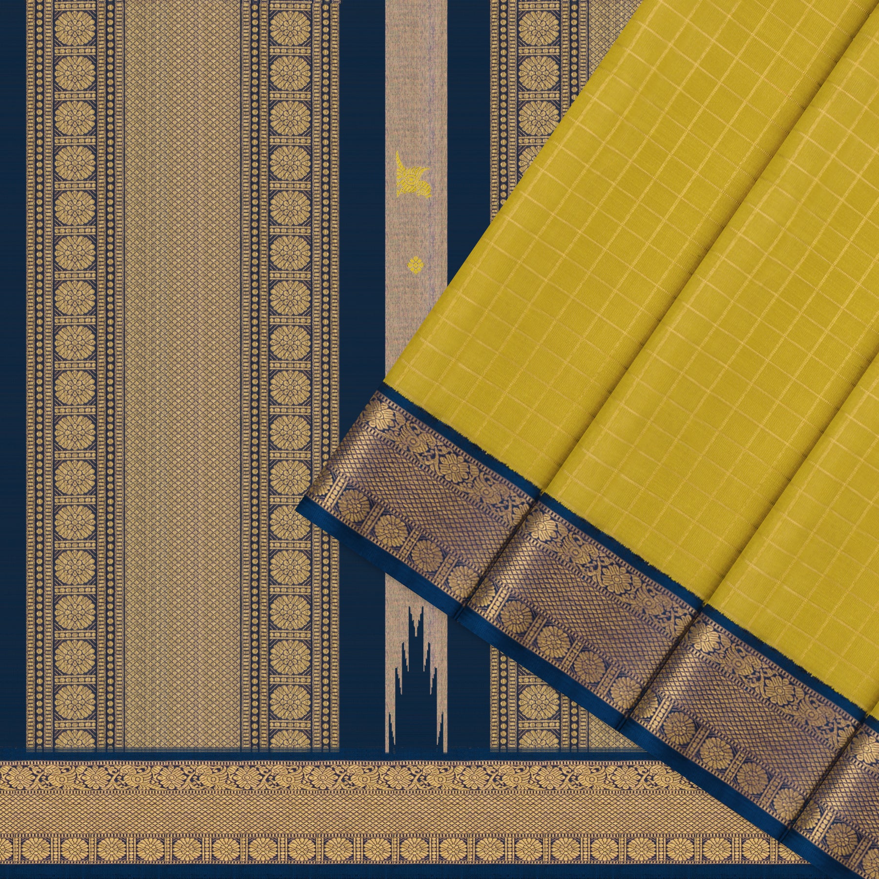 Kanakavalli Kanjivaram Silk Sari 26-110-HS001-02258 - Cover View
