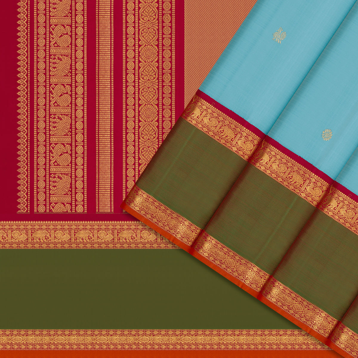 Kanakavalli Kanjivaram Silk Sari 26-110-HS001-02267 - Cover View