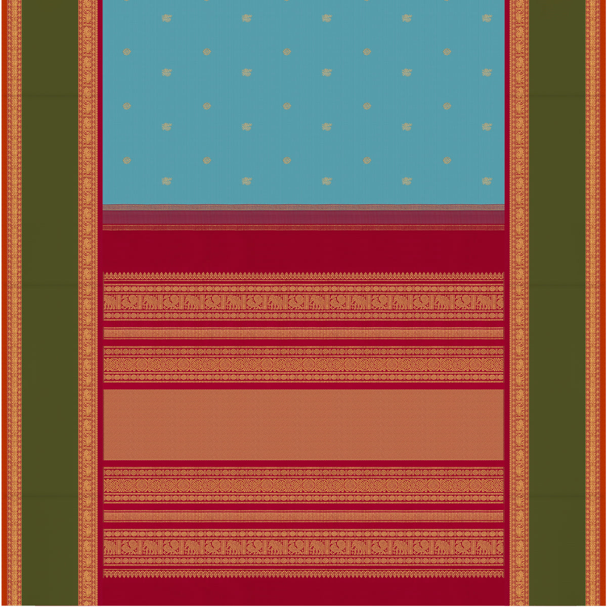 Kanakavalli Kanjivaram Silk Sari 26-110-HS001-02267 - Full View
