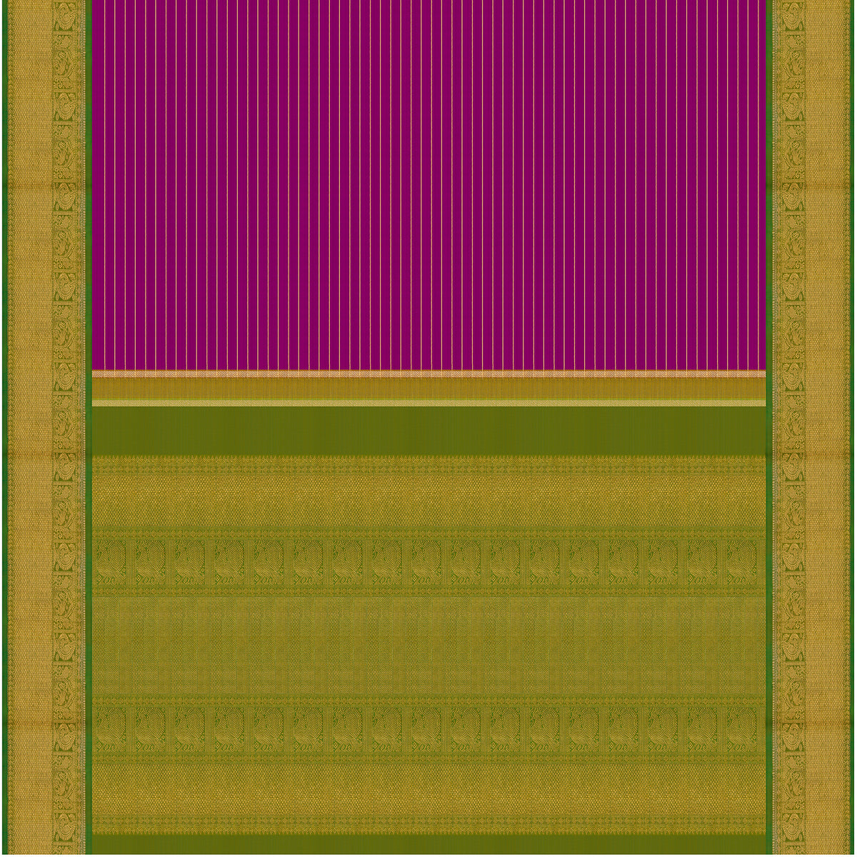 Kanakavalli Kanjivaram Silk Sari 26-110-HS001-02268 - Full View