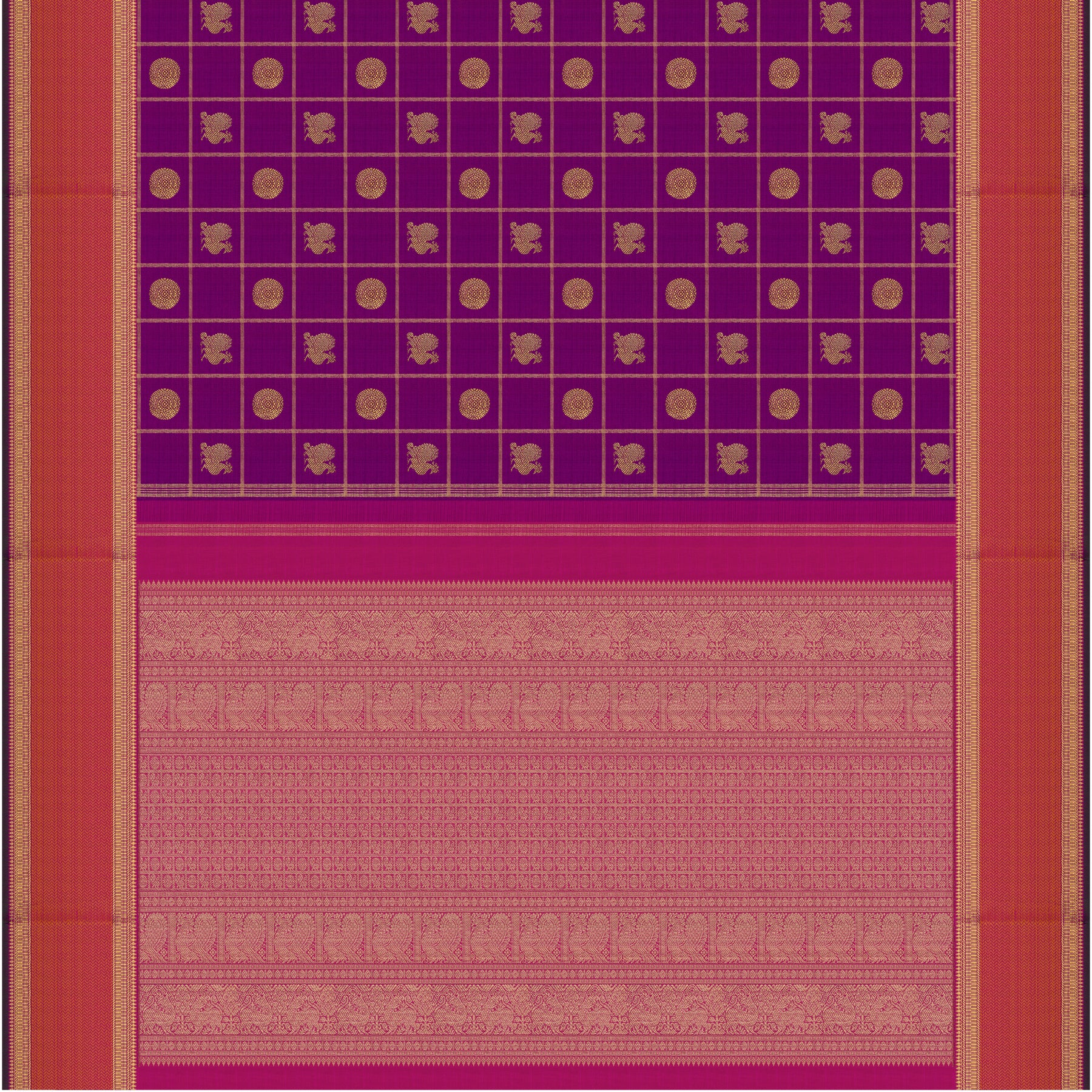 Kanakavalli Kanjivaram Silk Sari 26-110-HS001-02295 - Full View