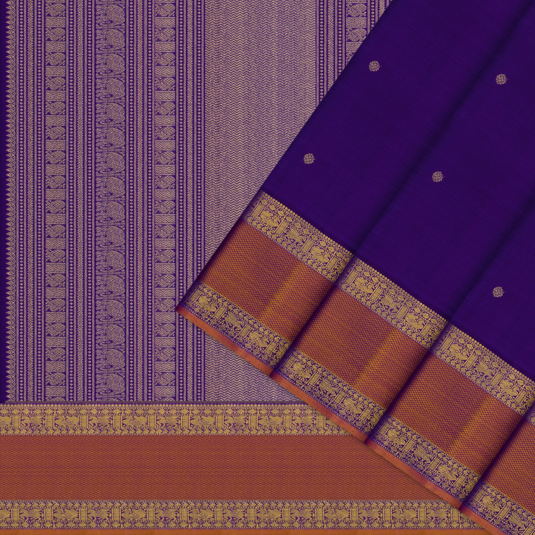 Kanakavalli Kanjivaram Silk Sari 26-110-HS001-02319 - Cover View
