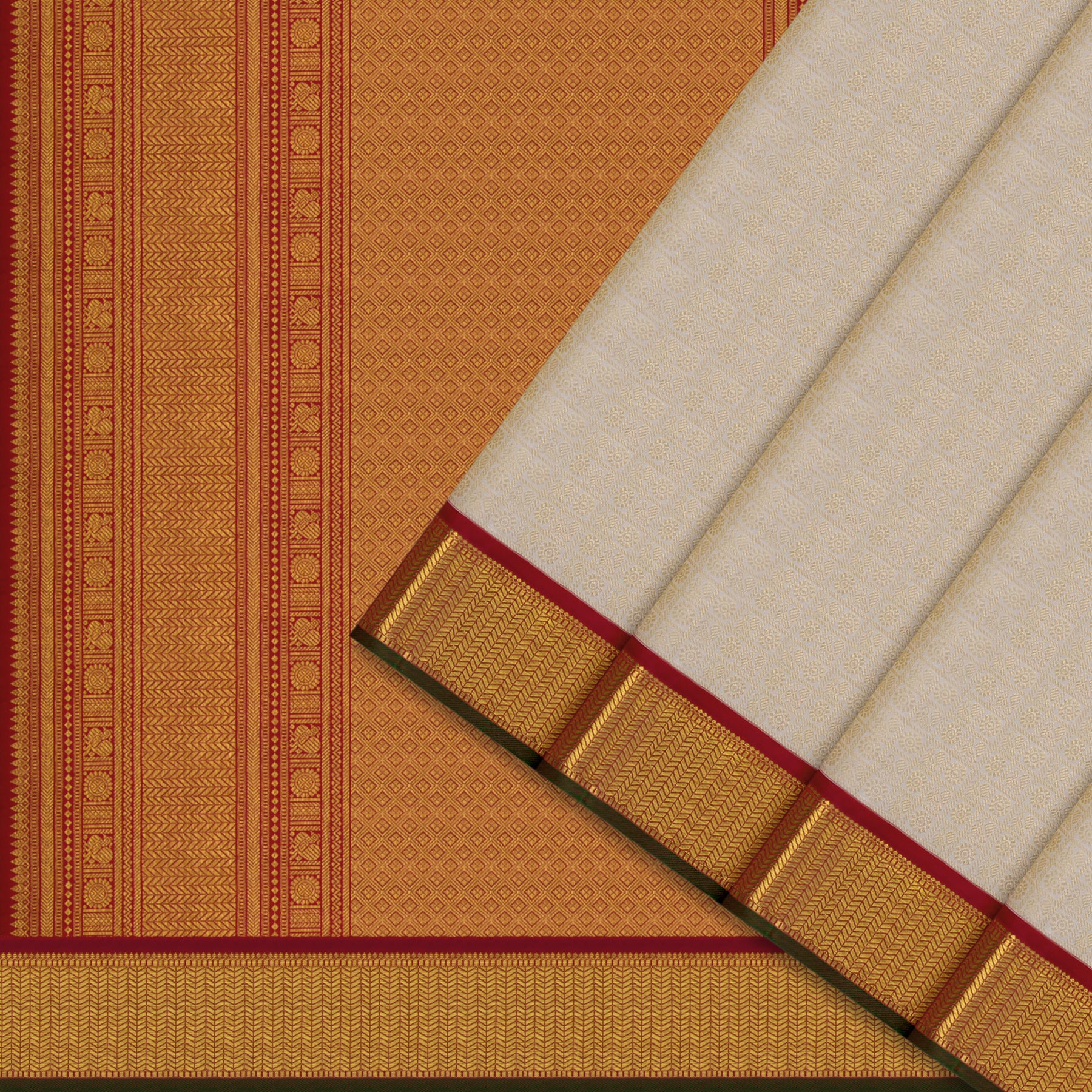 Kanakavalli Kanjivaram Silk Sari 26-110-HS001-03480 - Cover View
