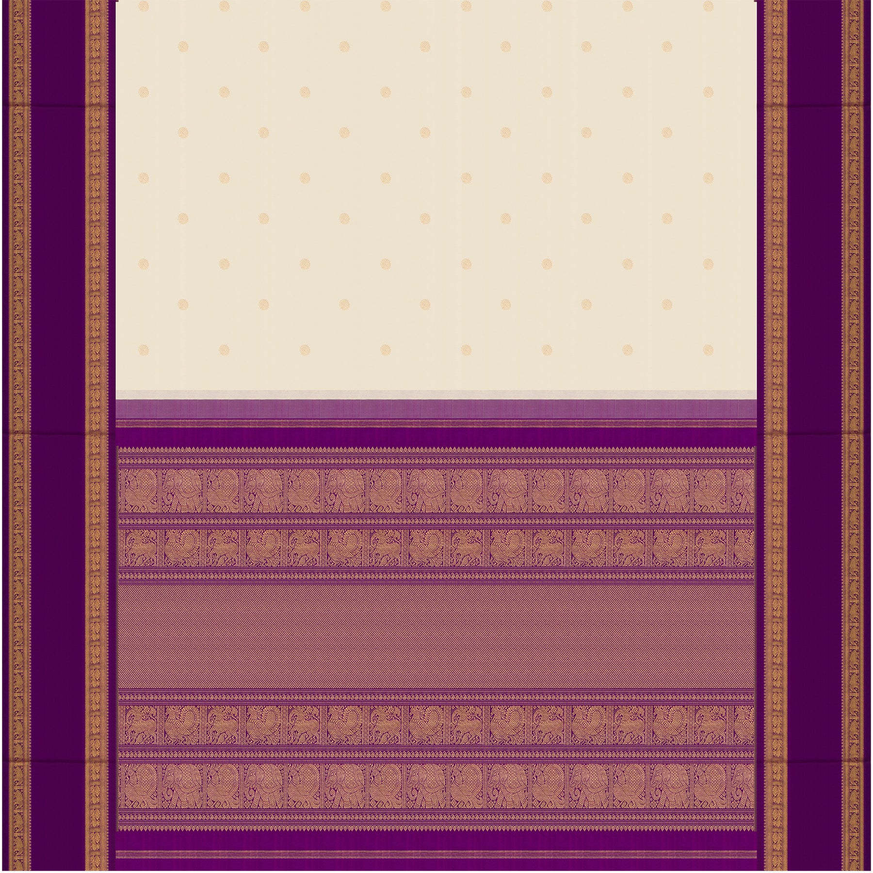 Kanakavalli Kanjivaram Silk Sari 26-110-HS001-03481 - Full View