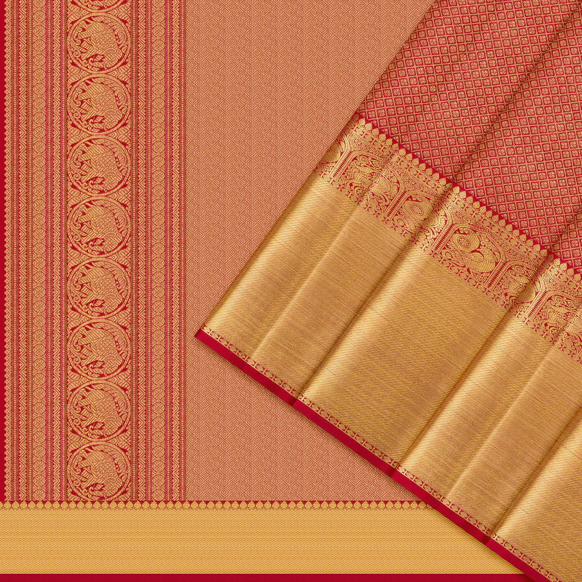 Kanakavalli Kanjivaram Silk Sari 26-110-HS001-03496 - Cover View