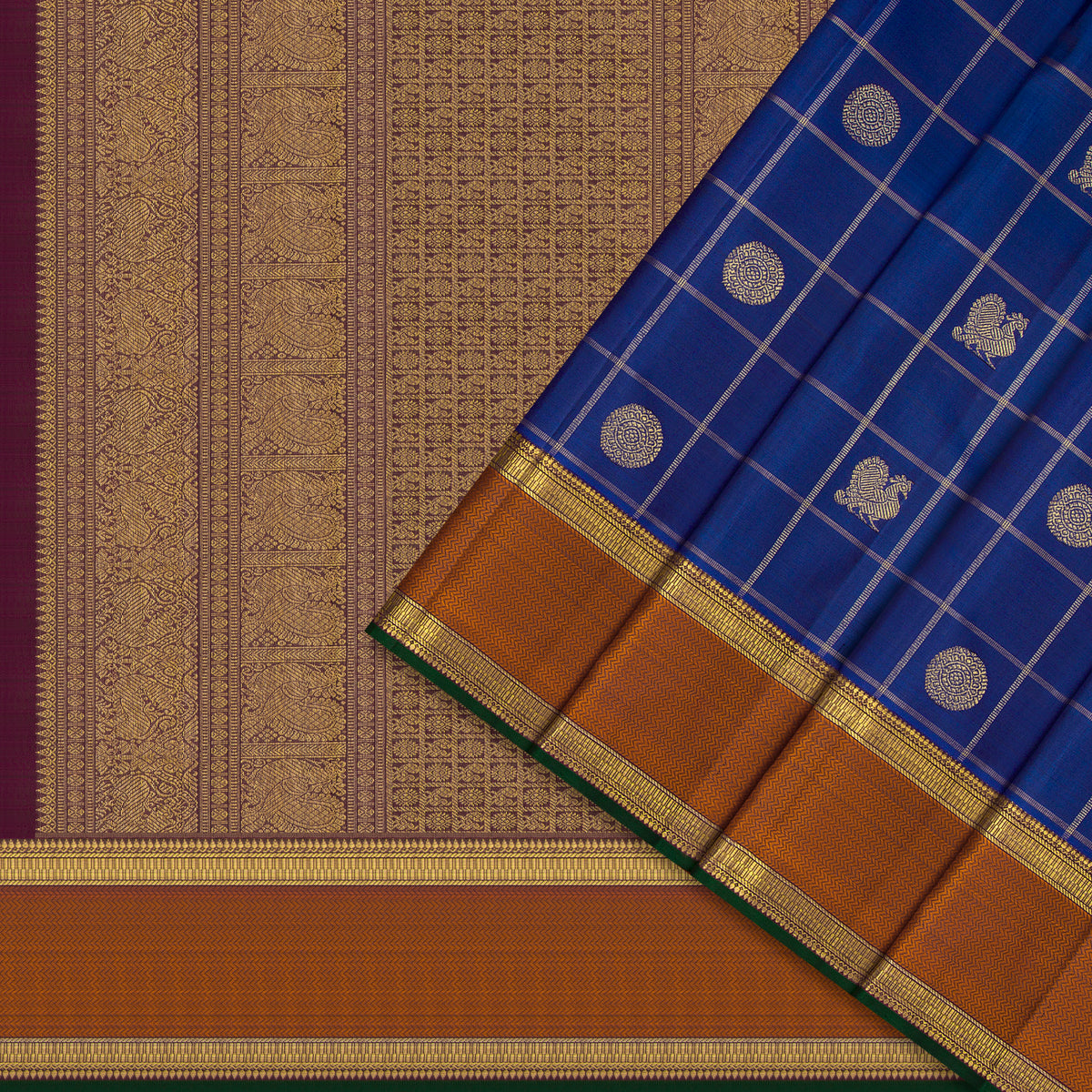 Kanakavalli Kanjivaram Silk Sari 26-110-HS001-03551 - Cover View