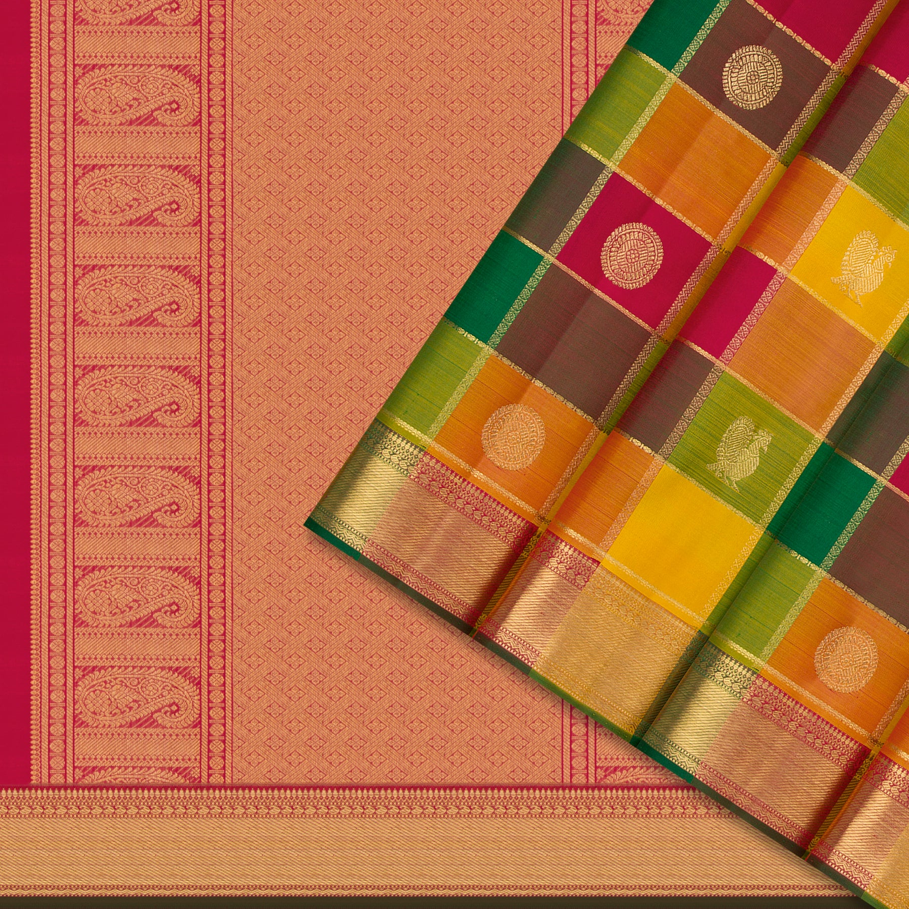Kanakavalli Kanjivaram Silk Sari 26-110-HS001-03560 - Cover View