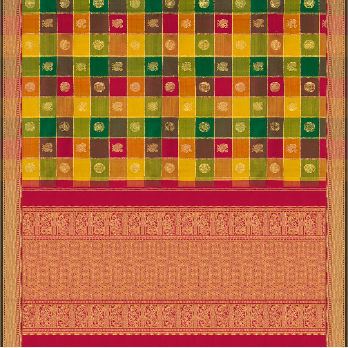 Kanakavalli Kanjivaram Silk Sari 26-110-HS001-03560 - Full View
