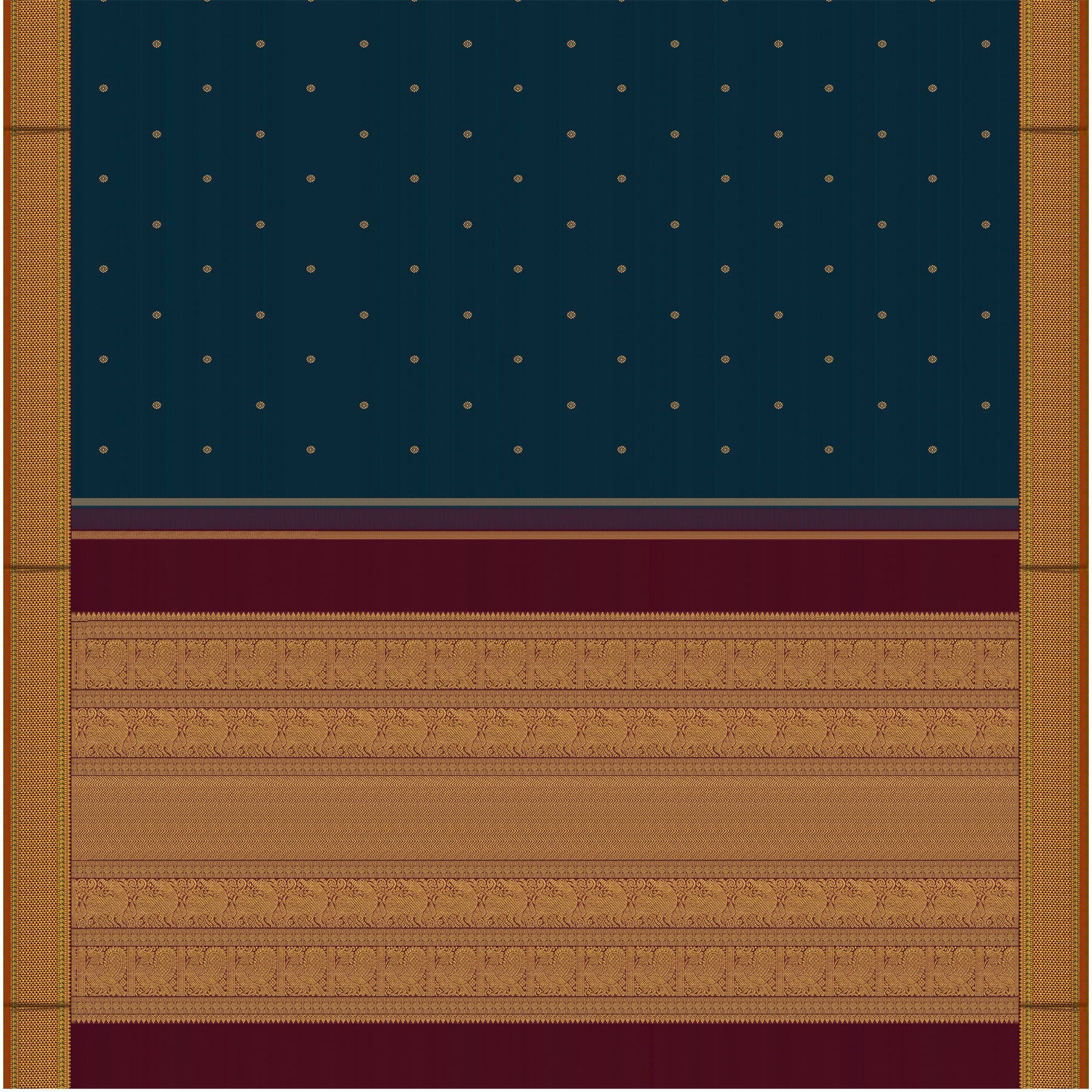 Kanakavalli Kanjivaram Silk Sari 26-110-HS001-03581 - Full View