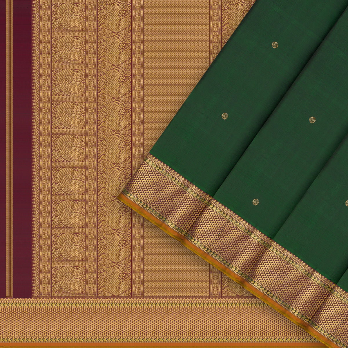 Kanakavalli Kanjivaram Silk Sari 26-110-HS001-03584 - Cover View