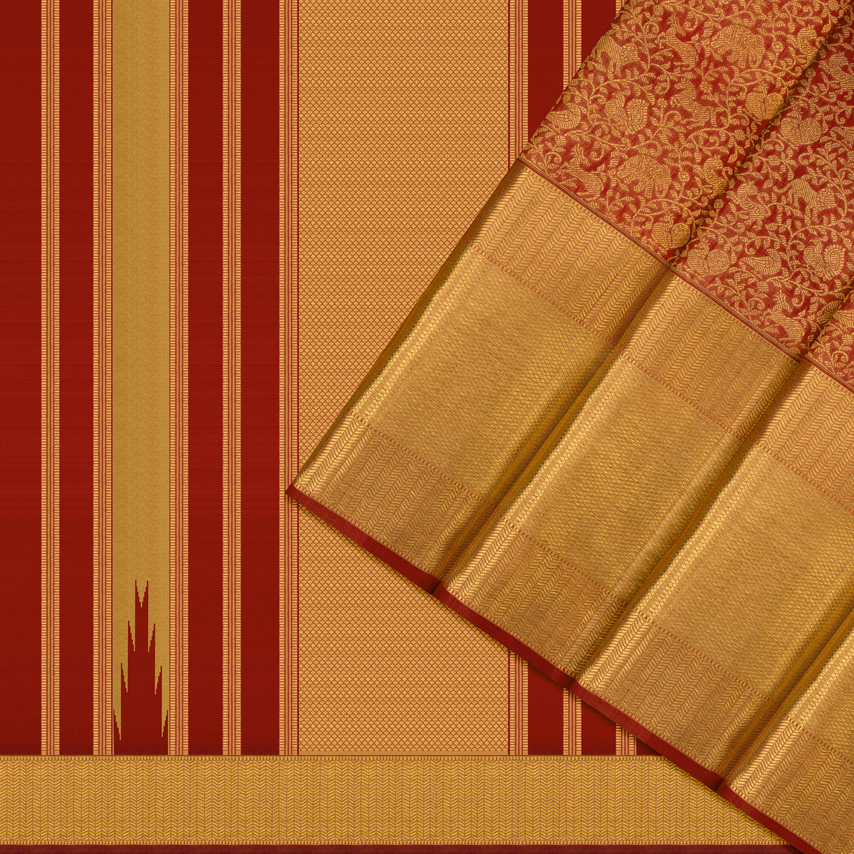 Kanakavalli Kanjivaram Silk Sari 26-110-HS001-03605 - Cover View