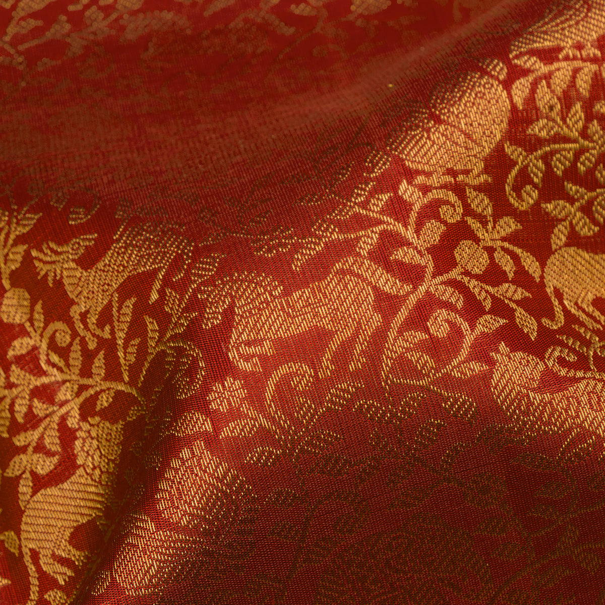 Kanakavalli Kanjivaram Silk Sari 26-110-HS001-03605 - Fabric View
