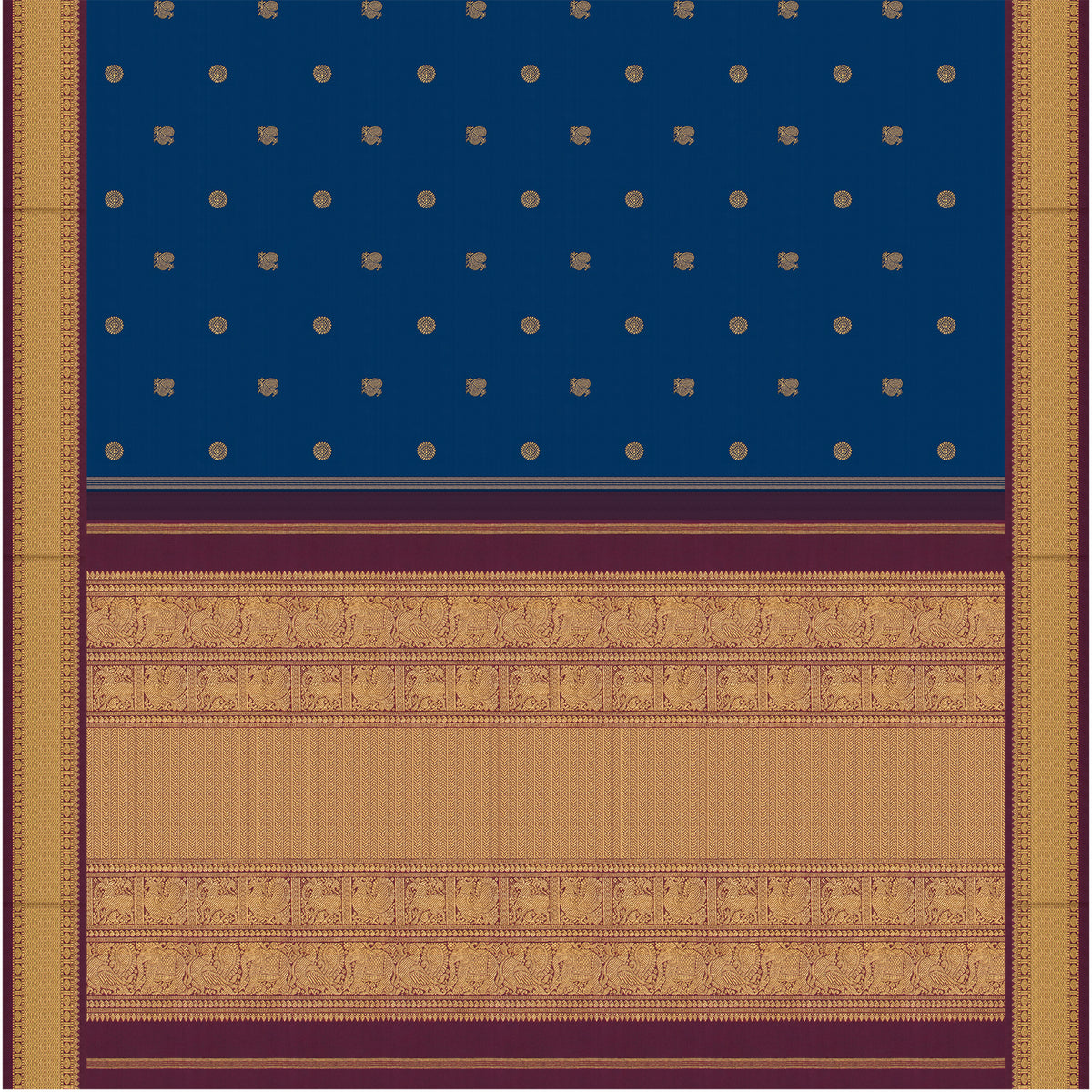 Kanakavalli Kanjivaram Silk Sari 26-110-HS001-03616 - Full View