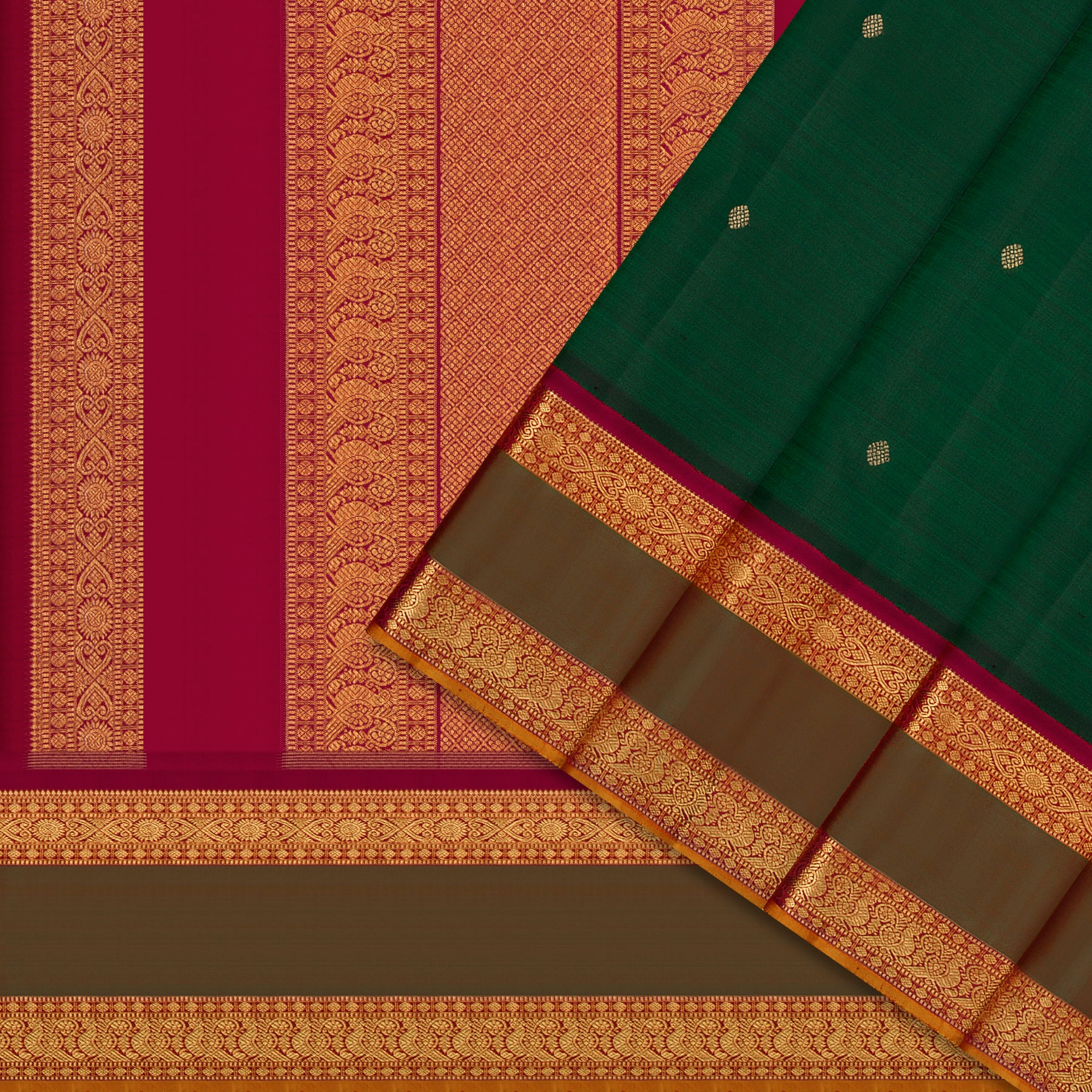 Kanakavalli Kanjivaram Silk Sari 26-110-HS001-03633 - Cover View