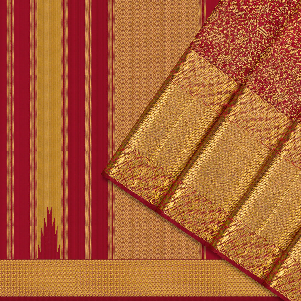 Kanakavalli Kanjivaram Silk Sari 26-110-HS001-04152 - Cover View