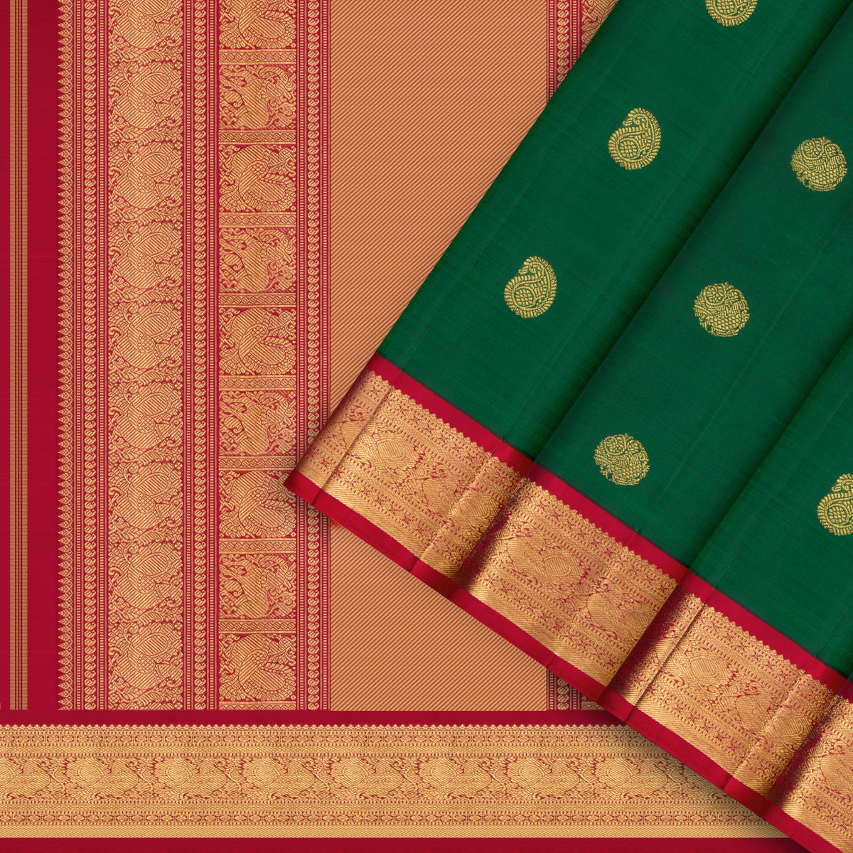 Kanakavalli Kanjivaram Silk Sari 26-110-HS001-04183 - Cover View