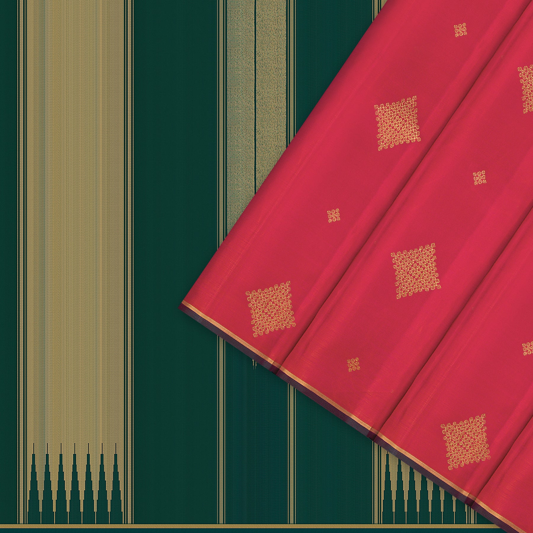 Kanakavalli Kanjivaram Silk Sari 26-595-HS001-00491 - Cover View