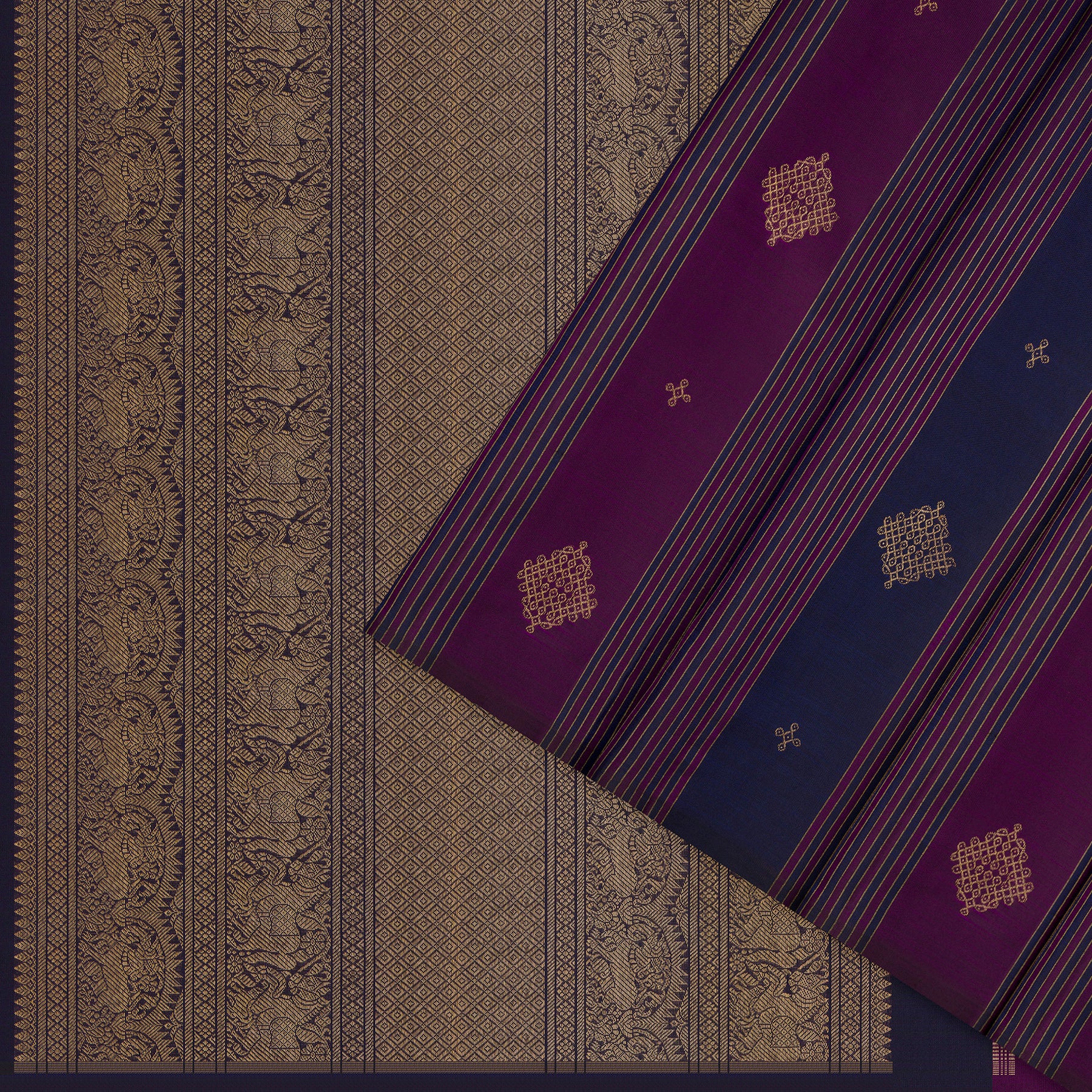 Kanakavalli Kanjivaram Silk Sari 26-595-HS001-00492 - Cover View