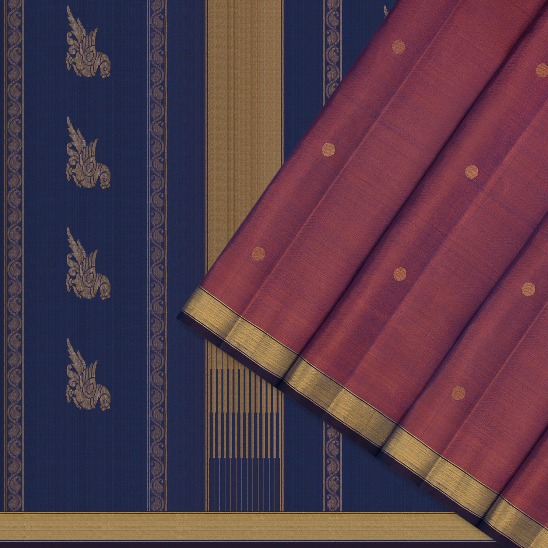 Kanakavalli Kanjivaram Silk Sari 26-595-HS001-01005 - Cover View