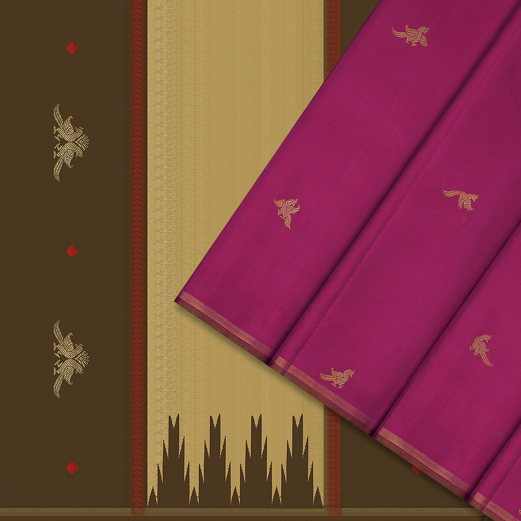 Kanakavalli Kanjivaram Silk Sari 26-595-HS001-01013 - Cover View