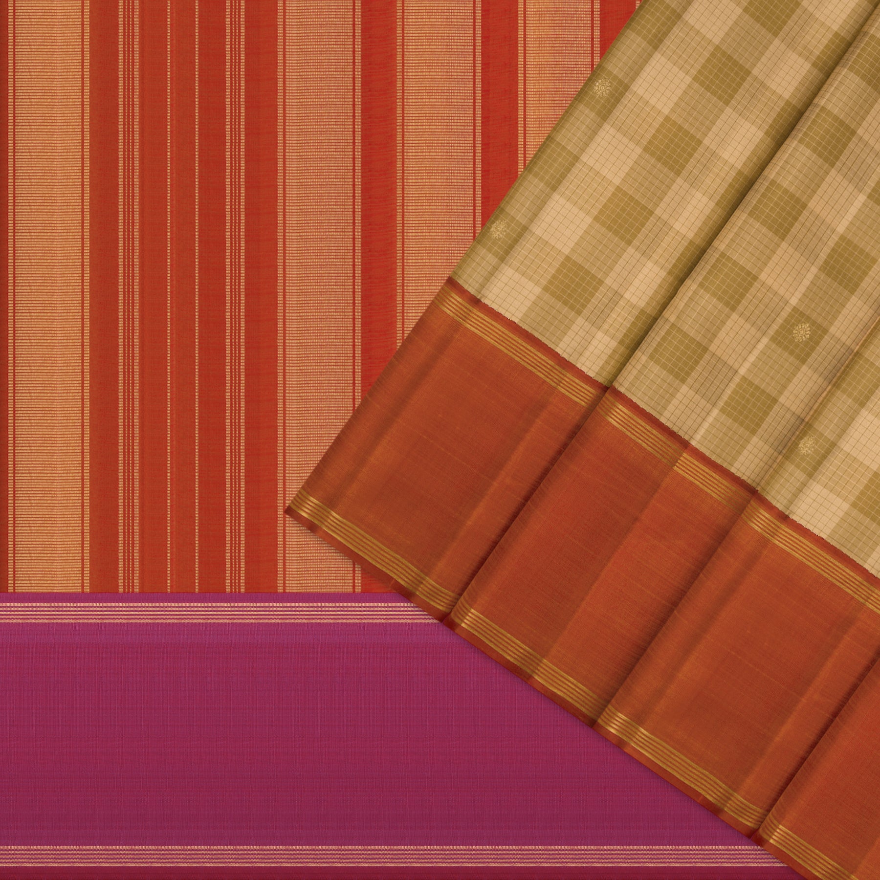Kanakavalli Kanjivaram Silk Sari 26-595-HS001-01060 - Cover View