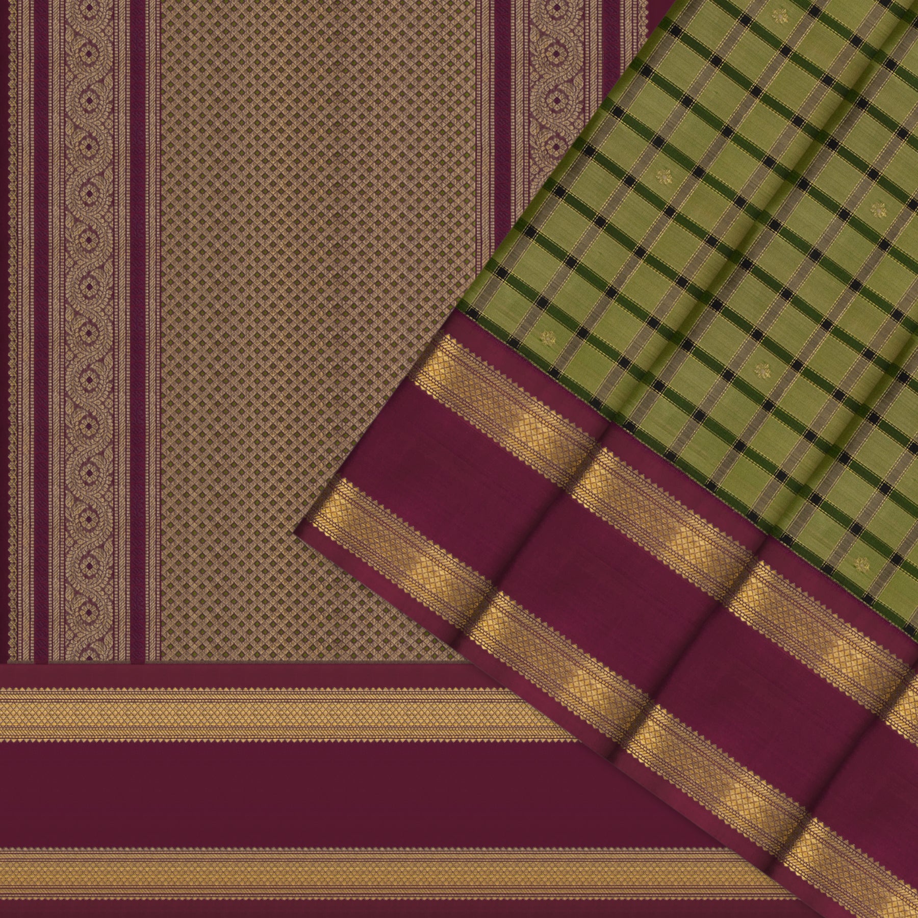 Kanakavalli Kanjivaram Silk Sari 26-595-HS001-01073 - Cover View