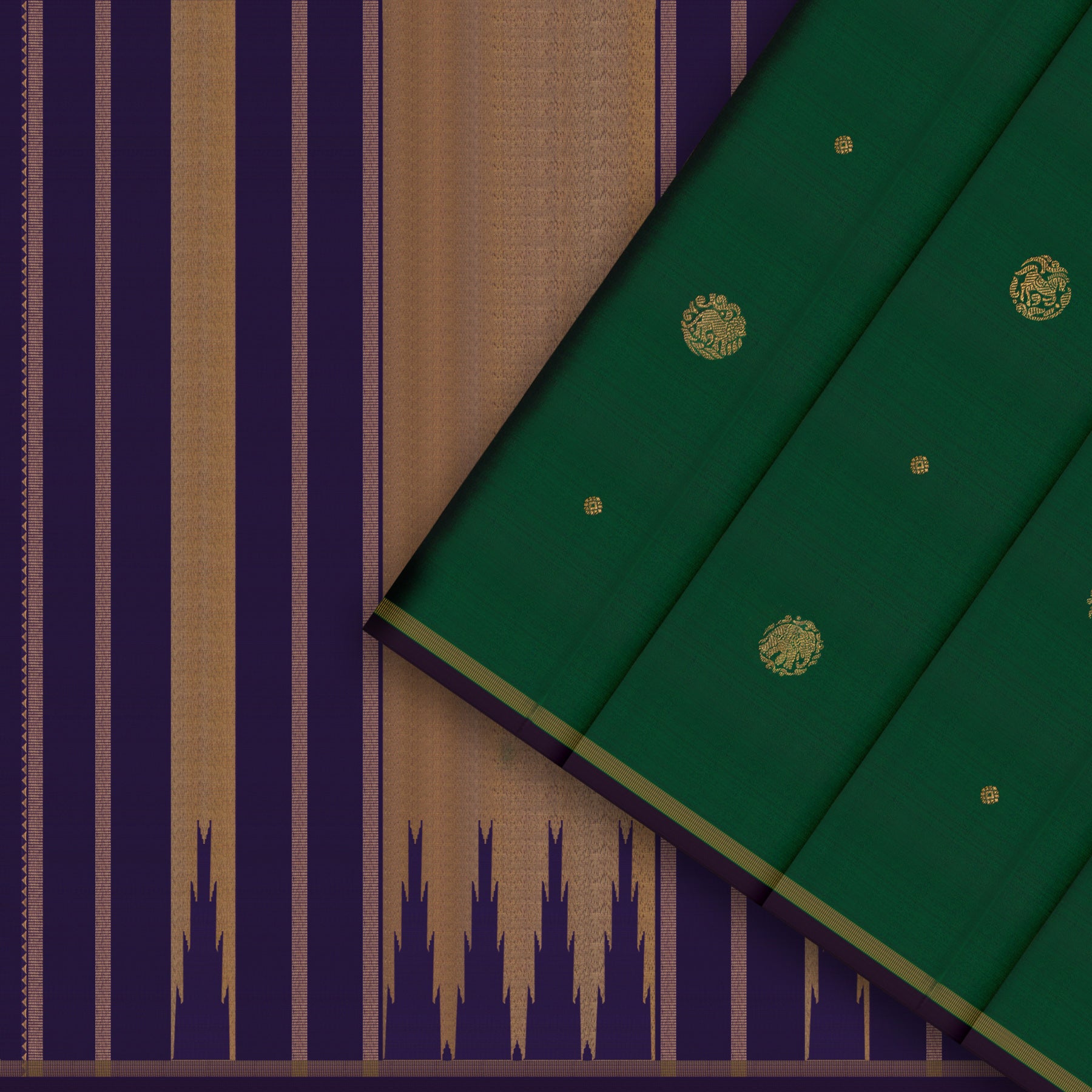 Kanakavalli Kanjivaram Silk Sari 26-595-HS001-02077 -- Cover View
