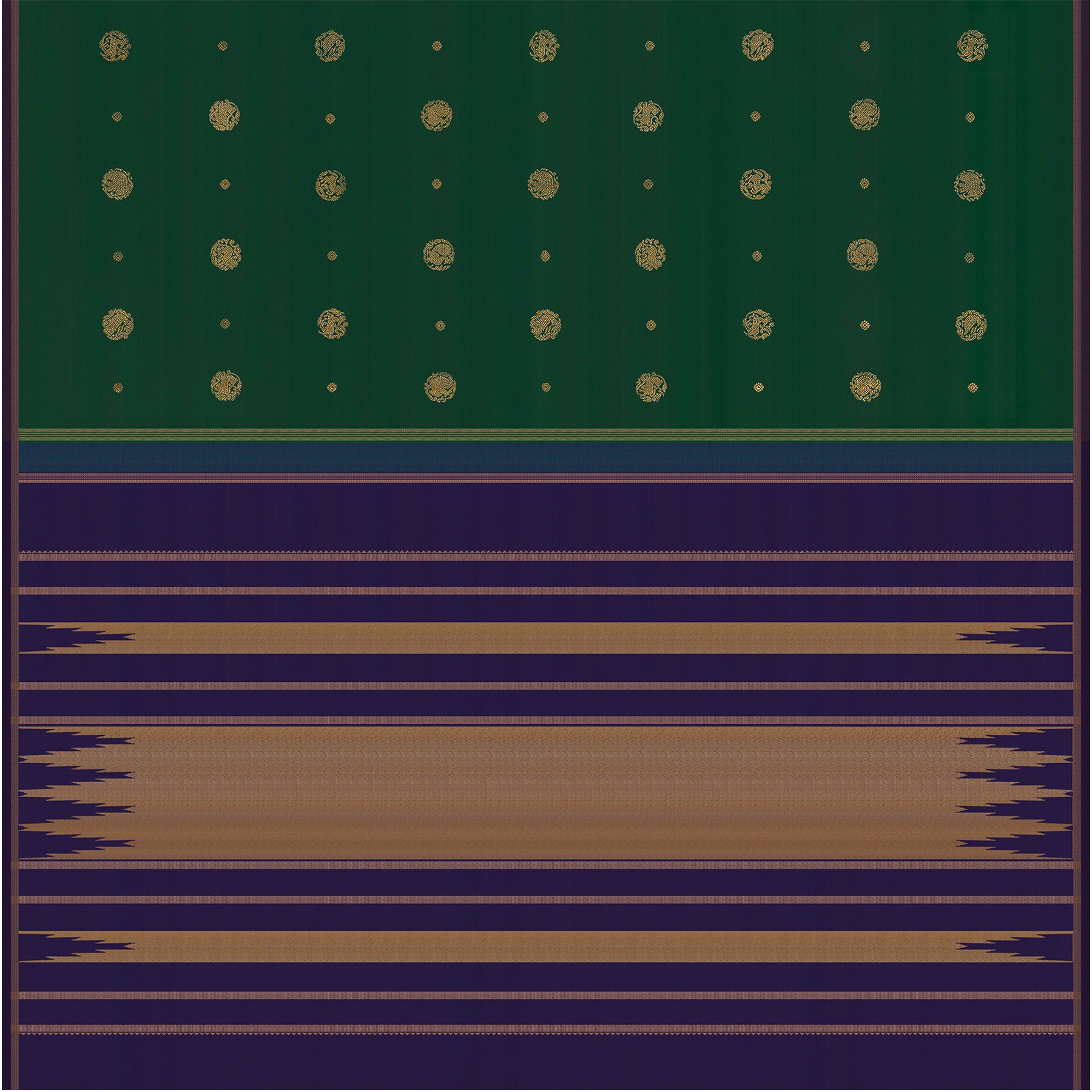 Kanakavalli Kanjivaram Silk Sari 26-595-HS001-02077 - Full View